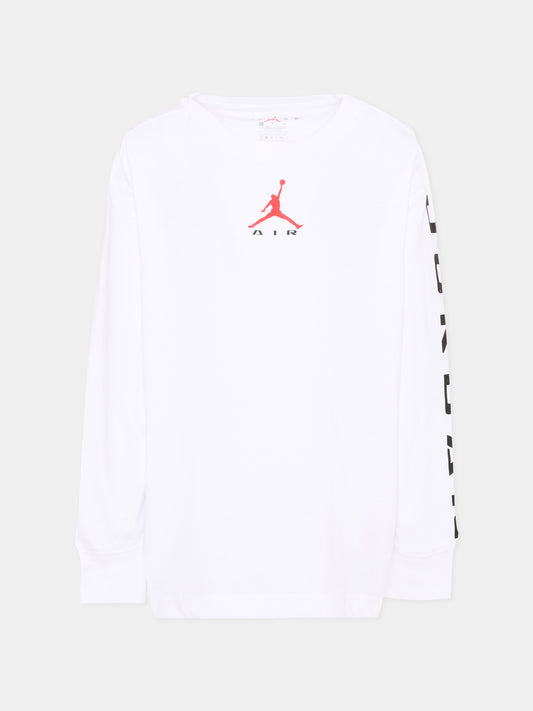 T-shirt bianca per bambino con logo,Jordan,95G183 001