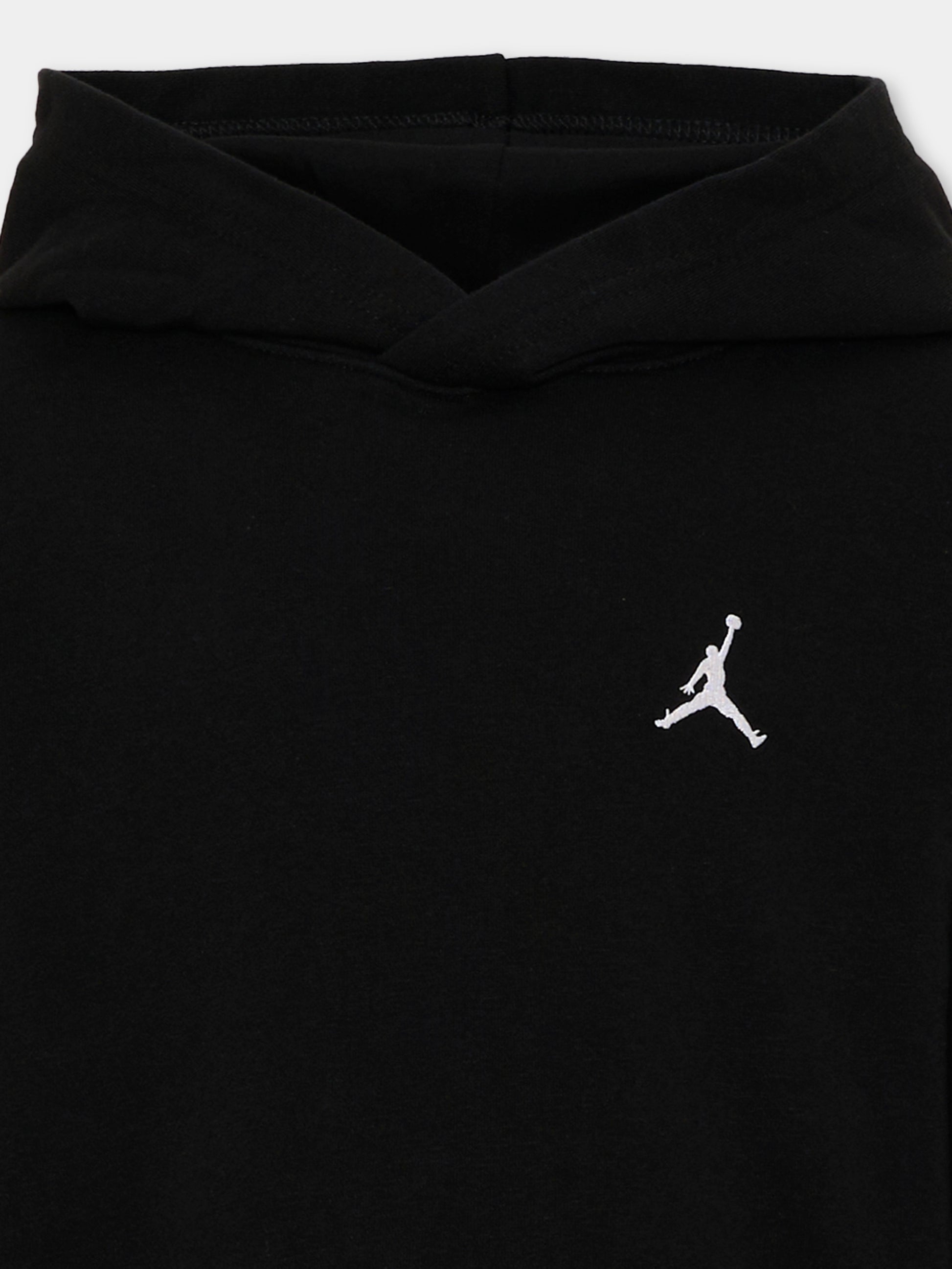 Felpa nera per bambino con logo,Jordan,95F121 023