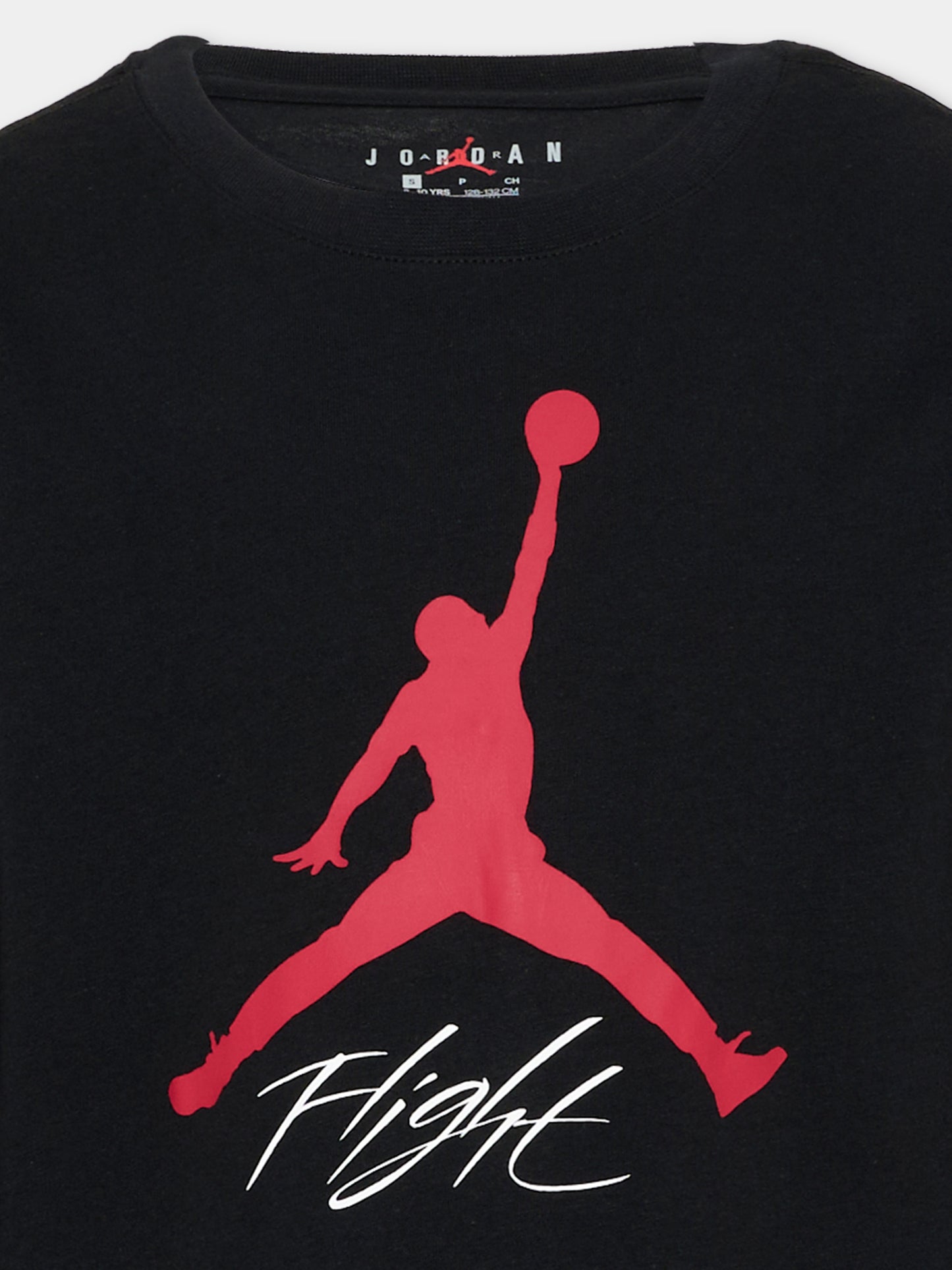 T-Shirt nera per bambino con logo,Jordan,95C892 023
