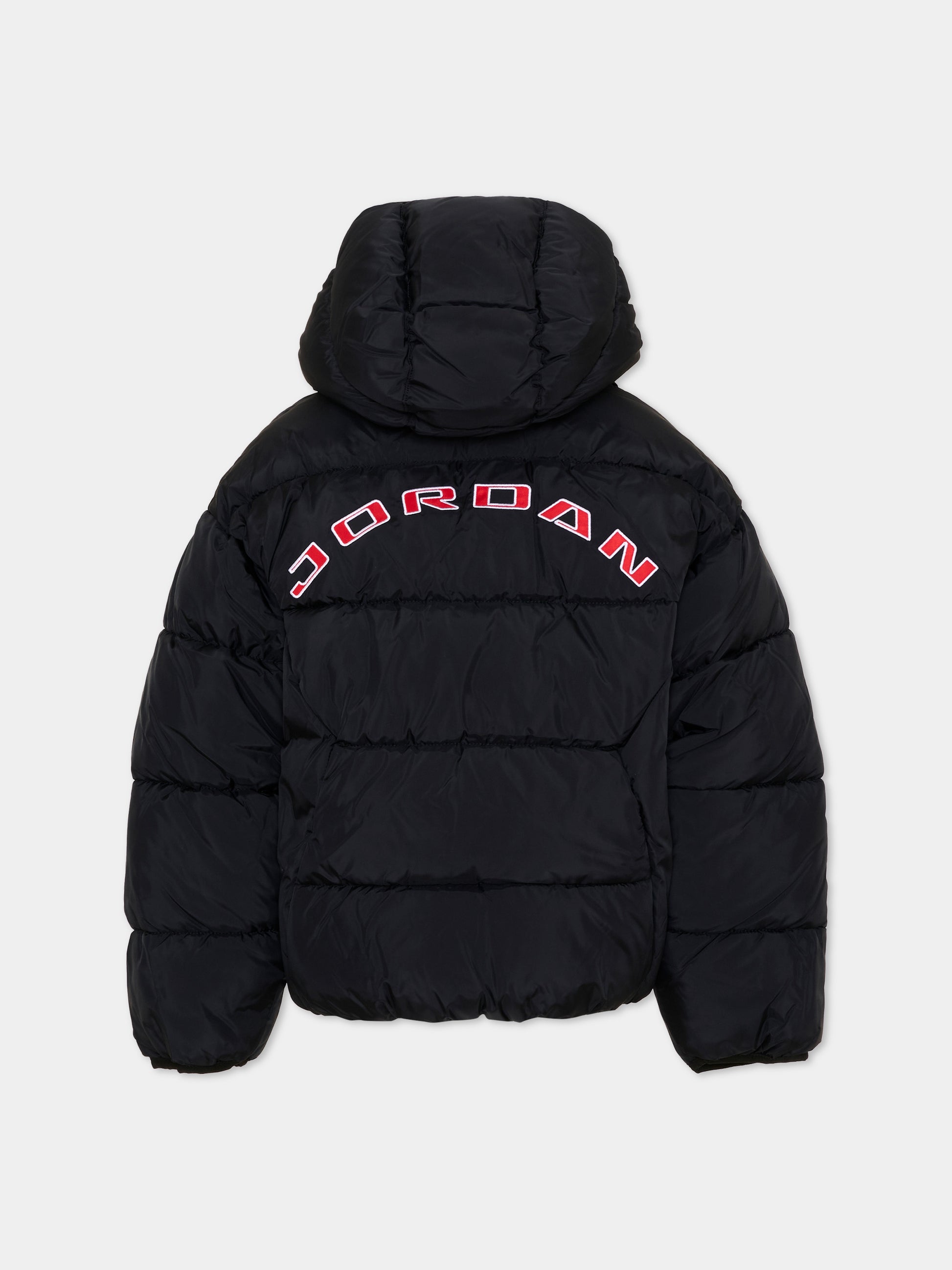 Piumino nero per bambino con logo,Jordan,95G036 023