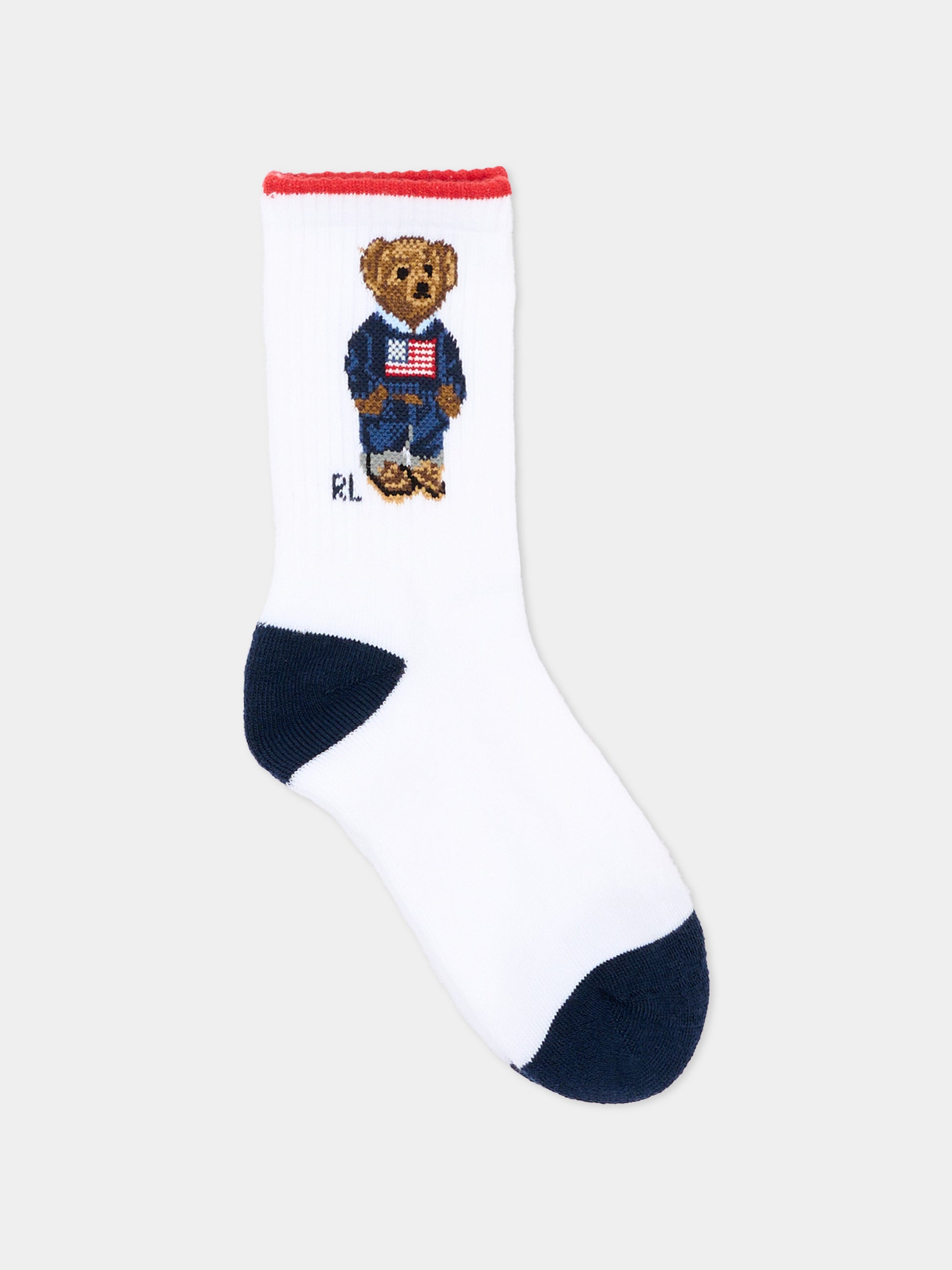 Calzini multicolor per bambino con logo,Ralph Lauren Kids,P03163001
