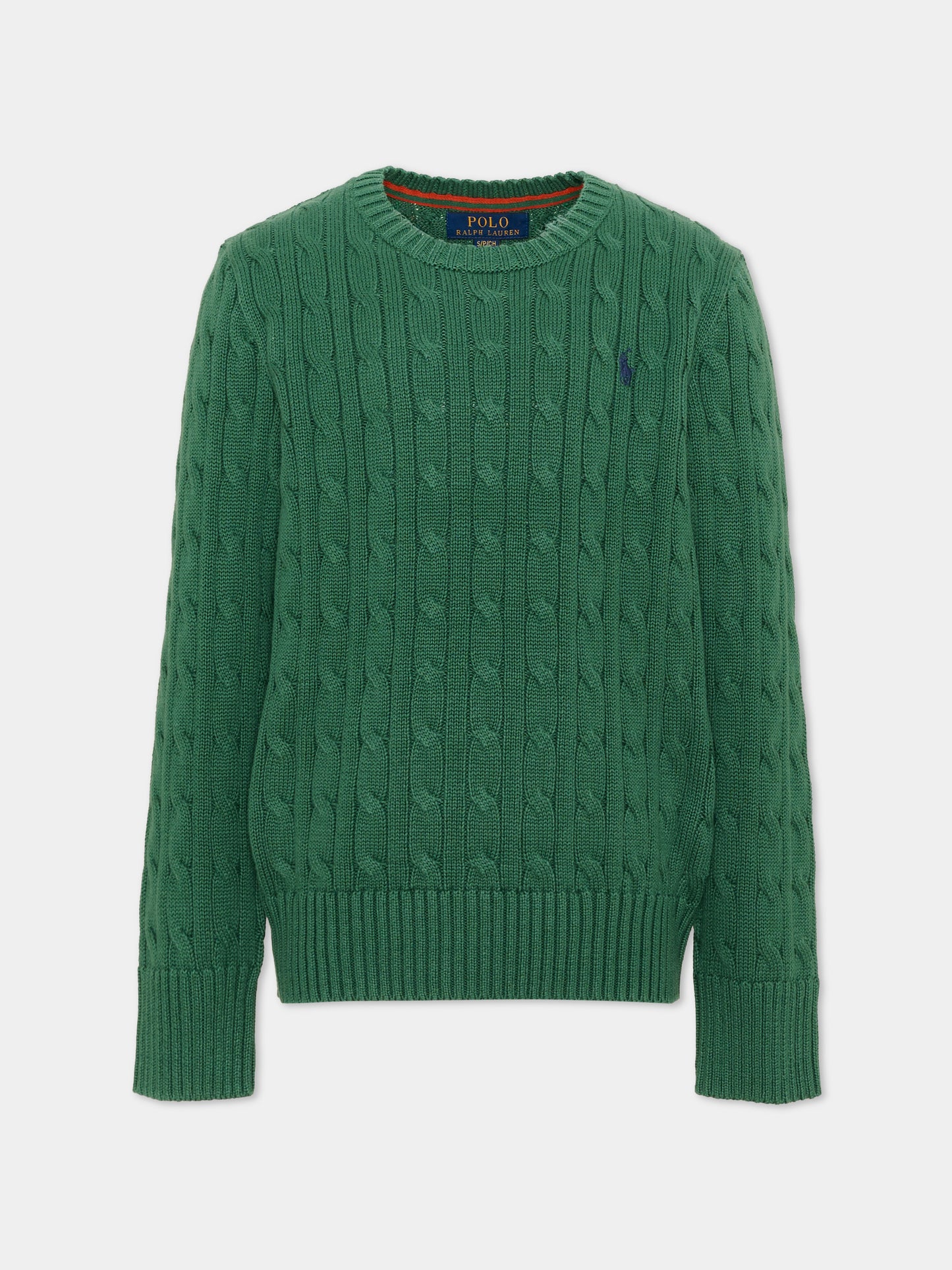 Maglione verde per bambini con Pony,Ralph Lauren Kids,702674518