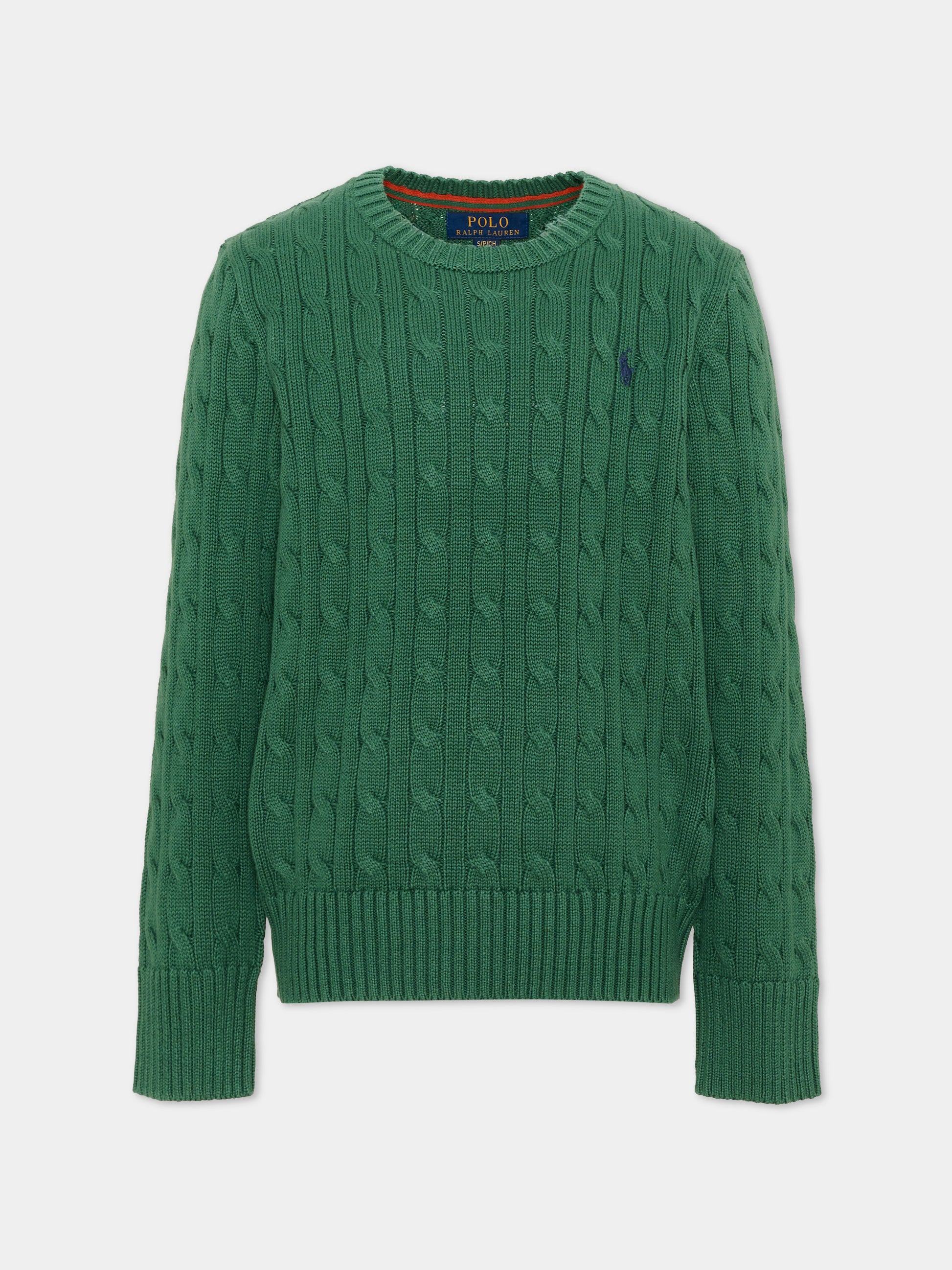 Maglione verde per bambini con Pony,Ralph Lauren Kids,702674518
