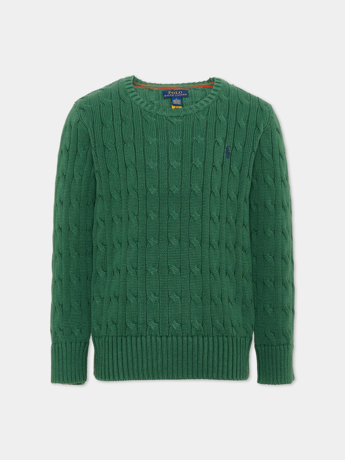 Maglione verde per bambini con Pony,Ralph Lauren Kids,702674521