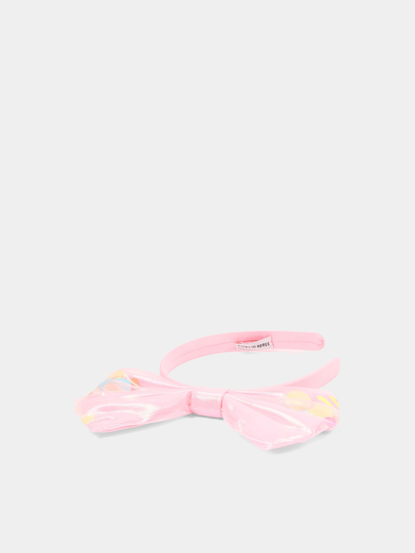 Cerchietto multicolor per bambina con fiocco,Billieblush,U20788 462