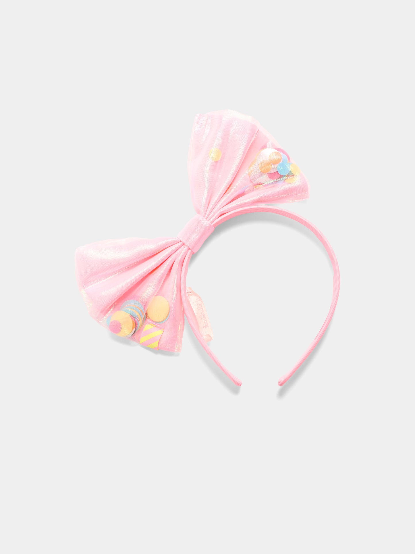 Cerchietto multicolor per bambina con fiocco,Billieblush,U20788 462