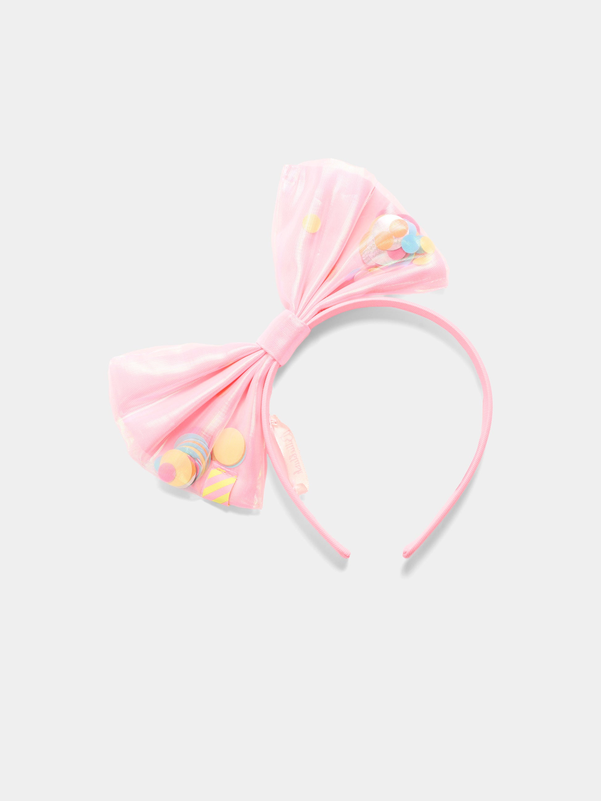 Cerchietto multicolor per bambina con fiocco,Billieblush,U20788 462