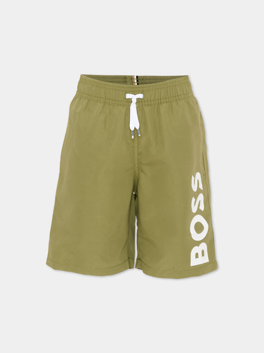 Boxer mare blu per bambino logo BOSS,Boss,J51973 673