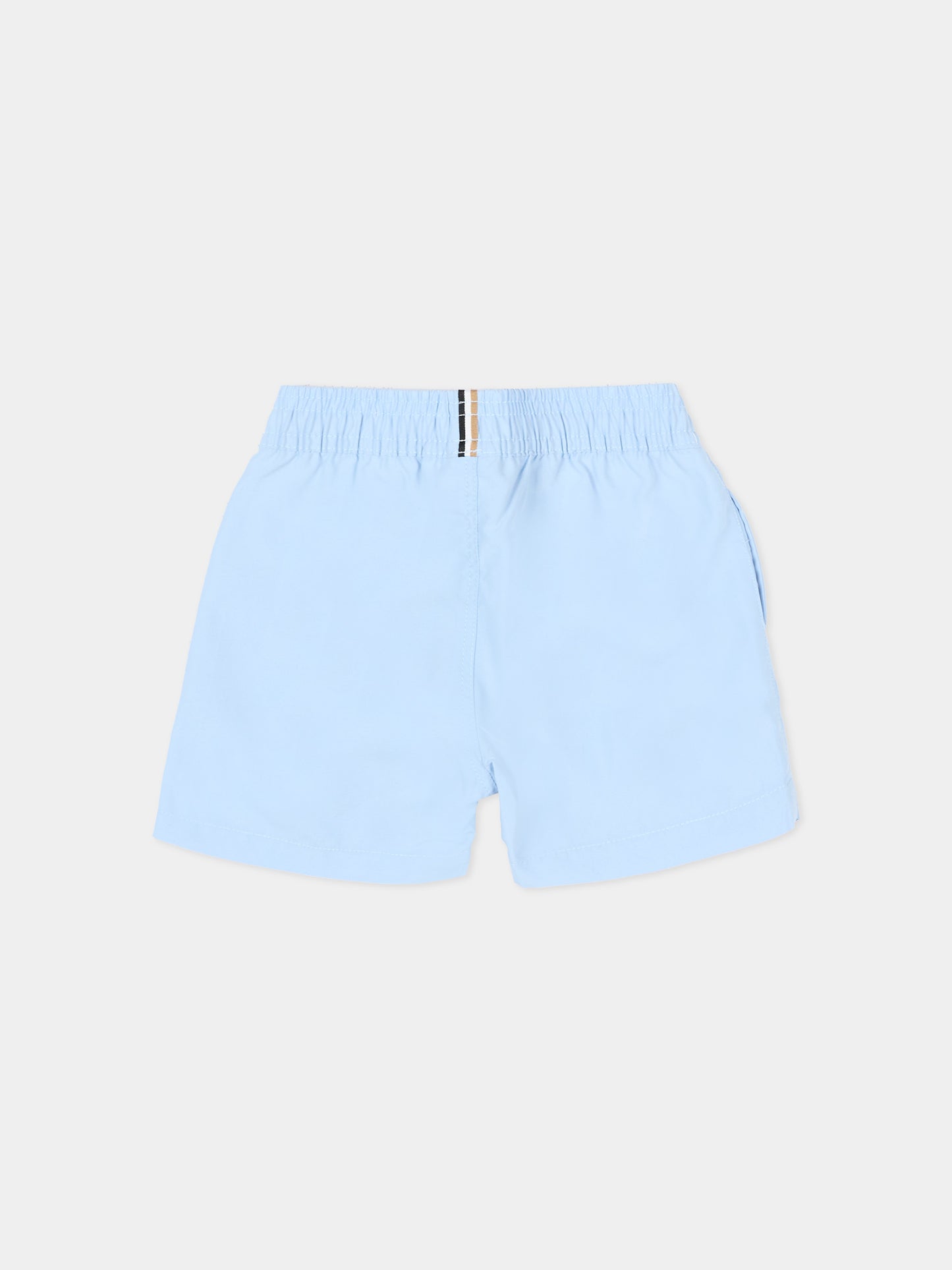 Boxer mare azzurro per neonato con logo,Boss,J52069 887