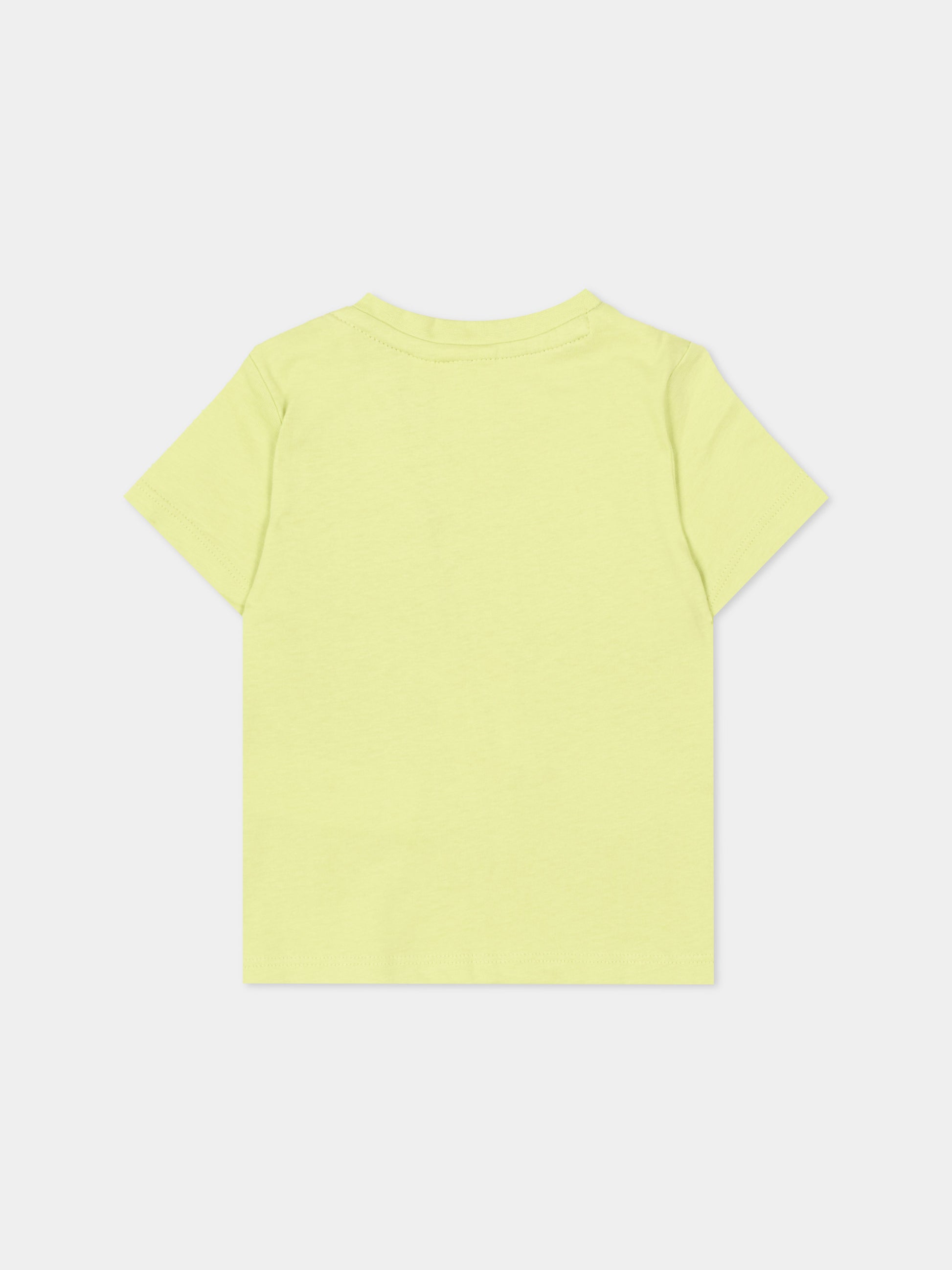 T-Shirt verde per neonato con logo,Boss,J52105 607