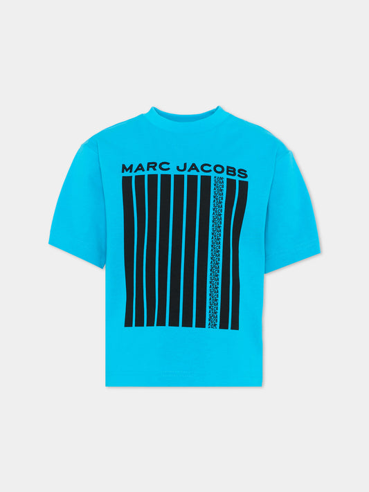 T-Shirt multicolor per bambino con logo,Marc Jacobs,W60451 759