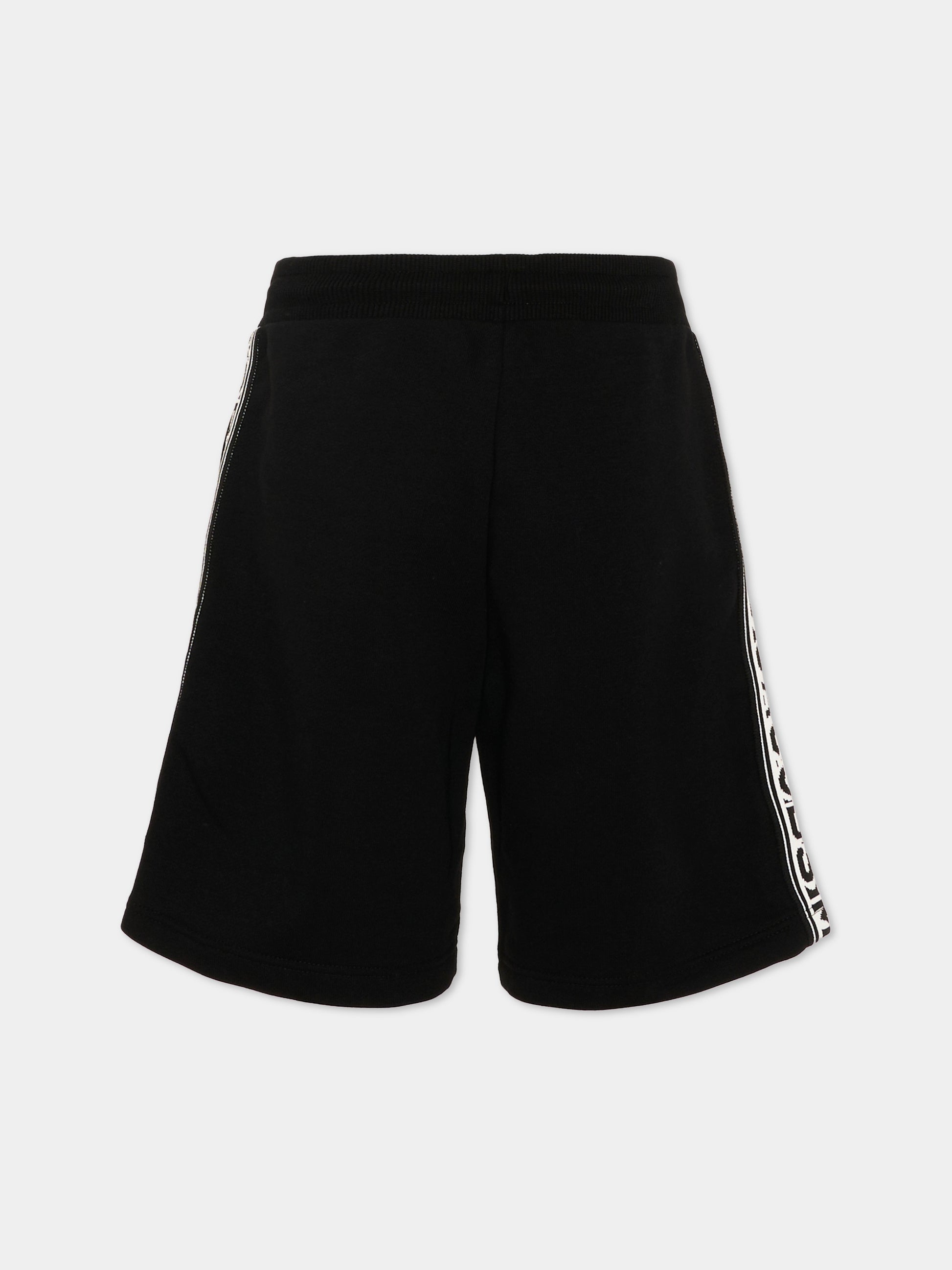 Shorts sportivi neri per bambini con logo,Marc Jacobs,W60481 09B
