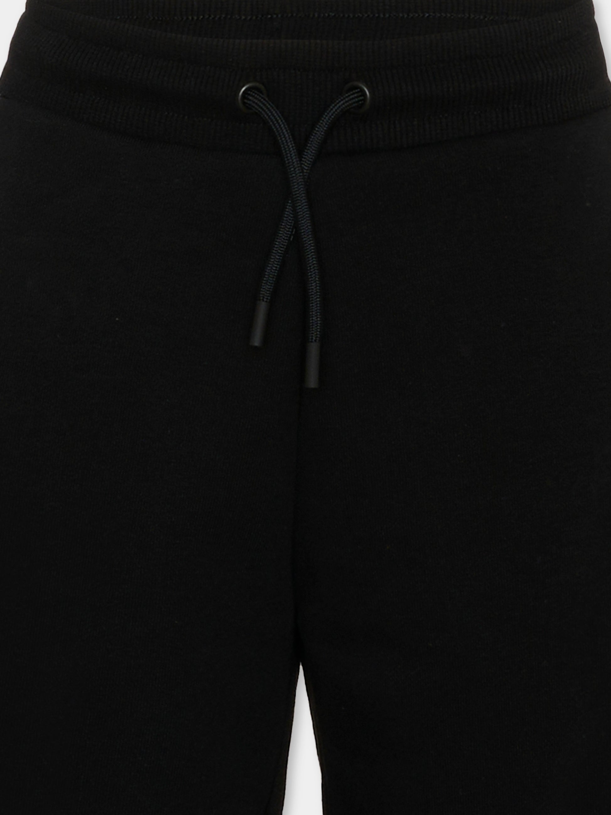 Shorts sportivi neri per bambini con logo,Marc Jacobs,W60481 09B