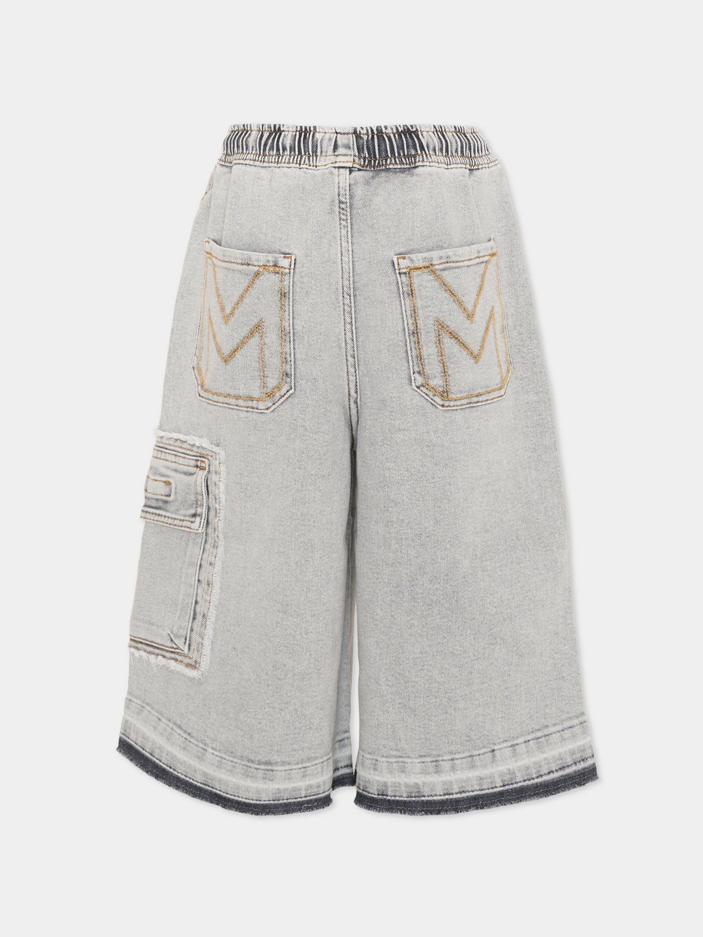 Shorts grigi per bambino con tasche cargo,Marc Jacobs,W60487 09B