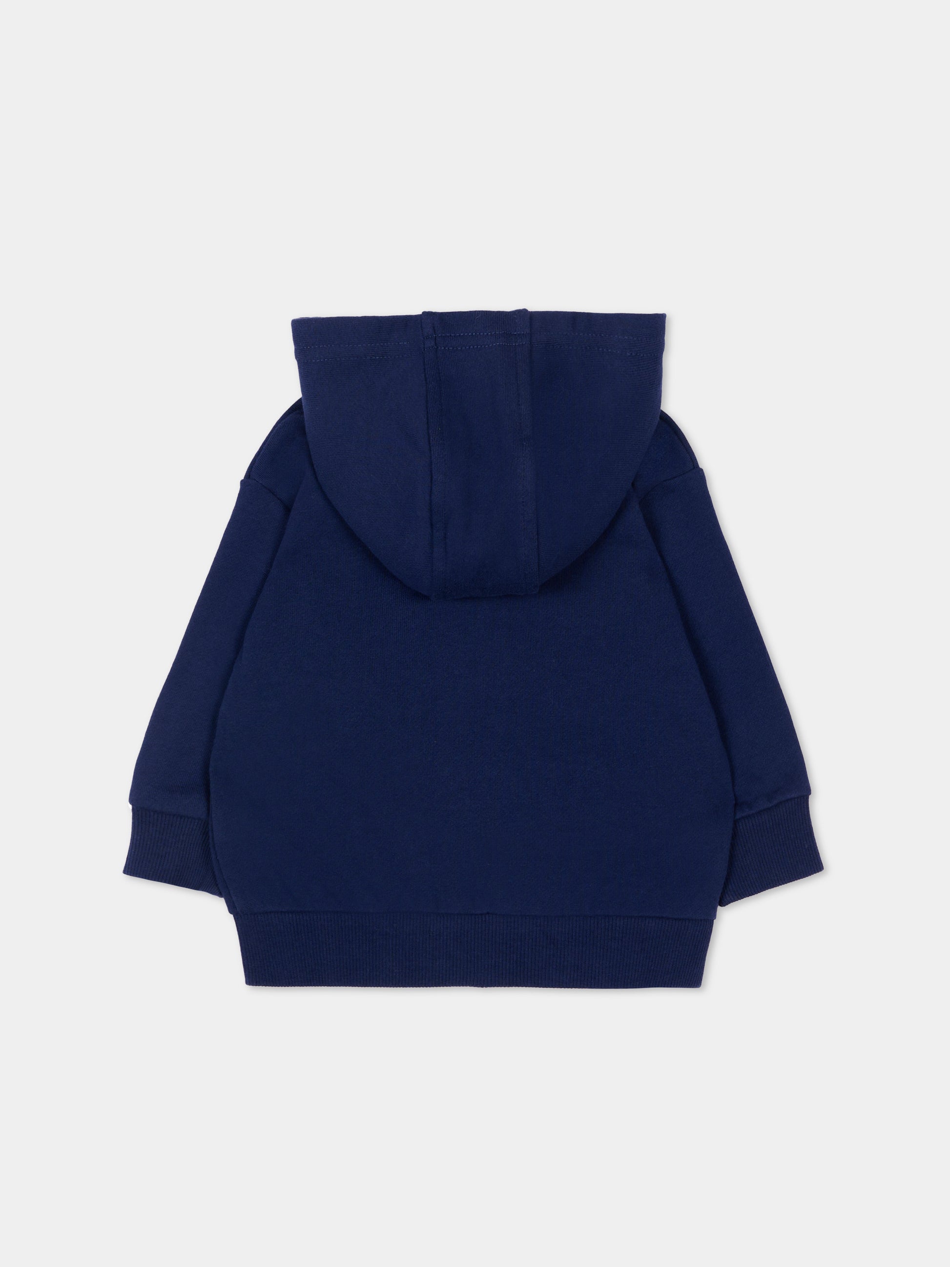 Felpa blu per neonato con logo,Timberland,T60487 84N