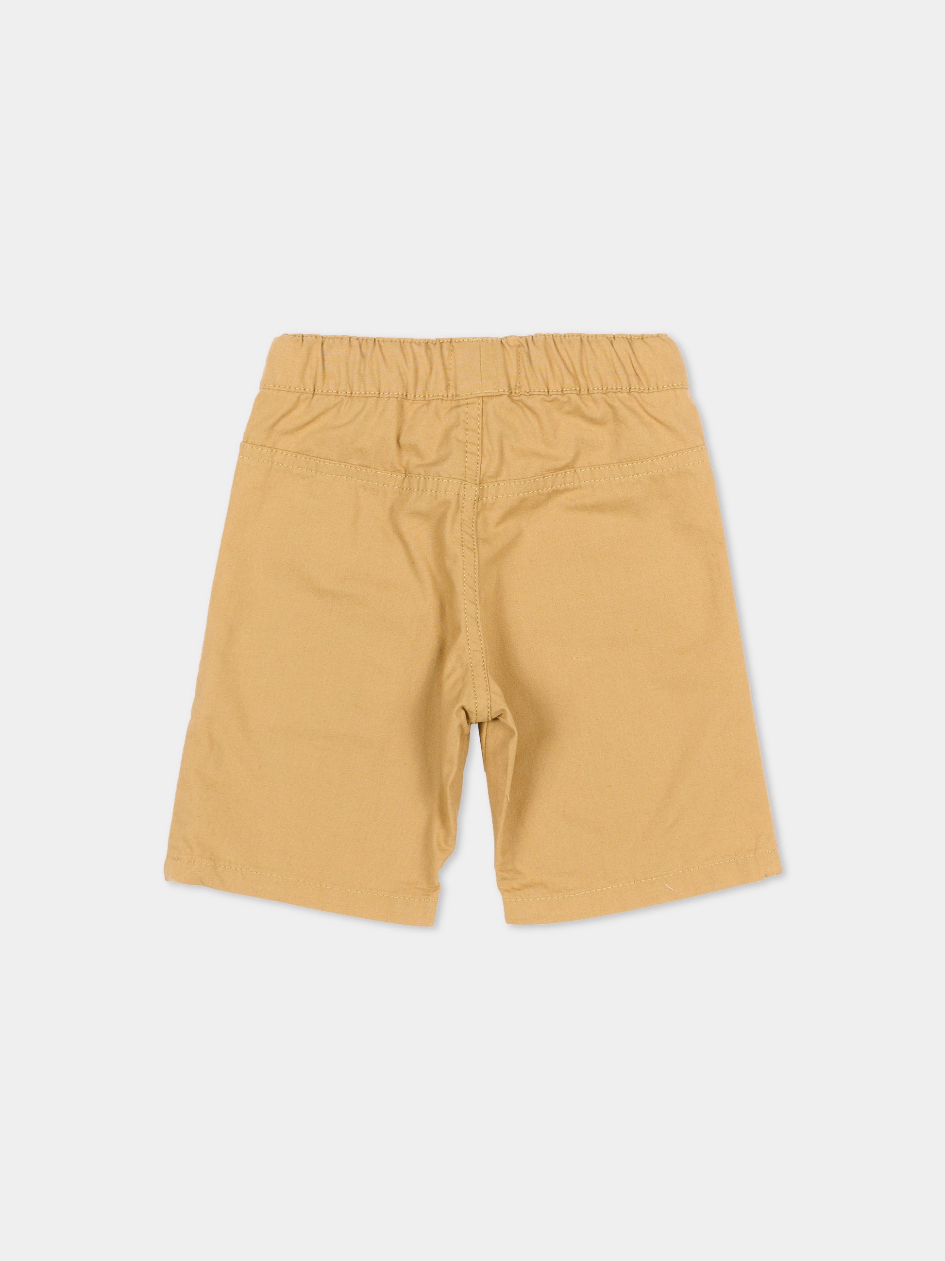 Shorts beige per bambino con logo,Timberland,T60495 276