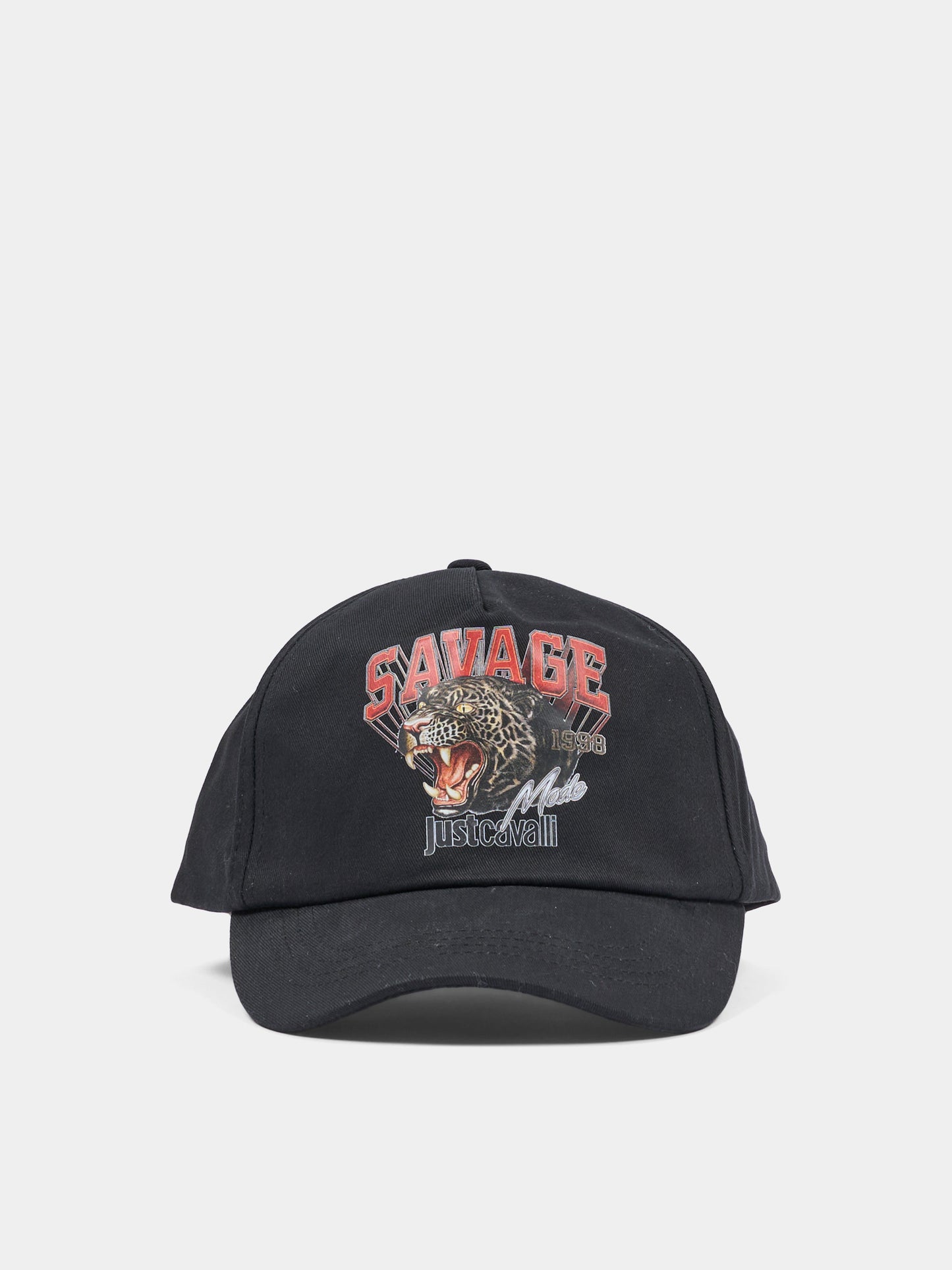 Cappello nero per bambina con stampa,Just Cavalli Kids,JGA26063BT BLACK BLACK
