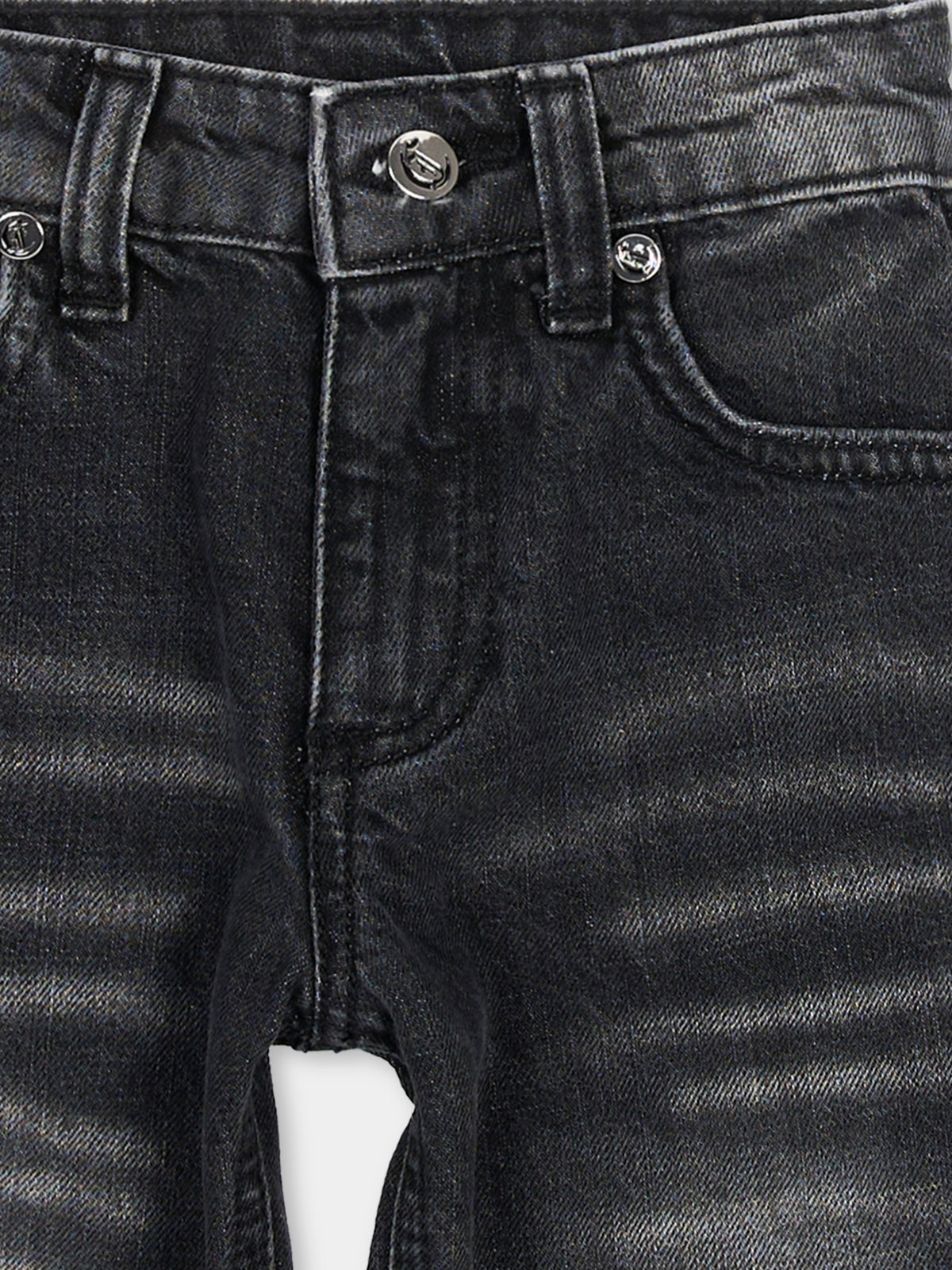 Jeans nero per neonato,Just Cavalli Kids,JIA26048JE D.BLACK DENIM BLACK