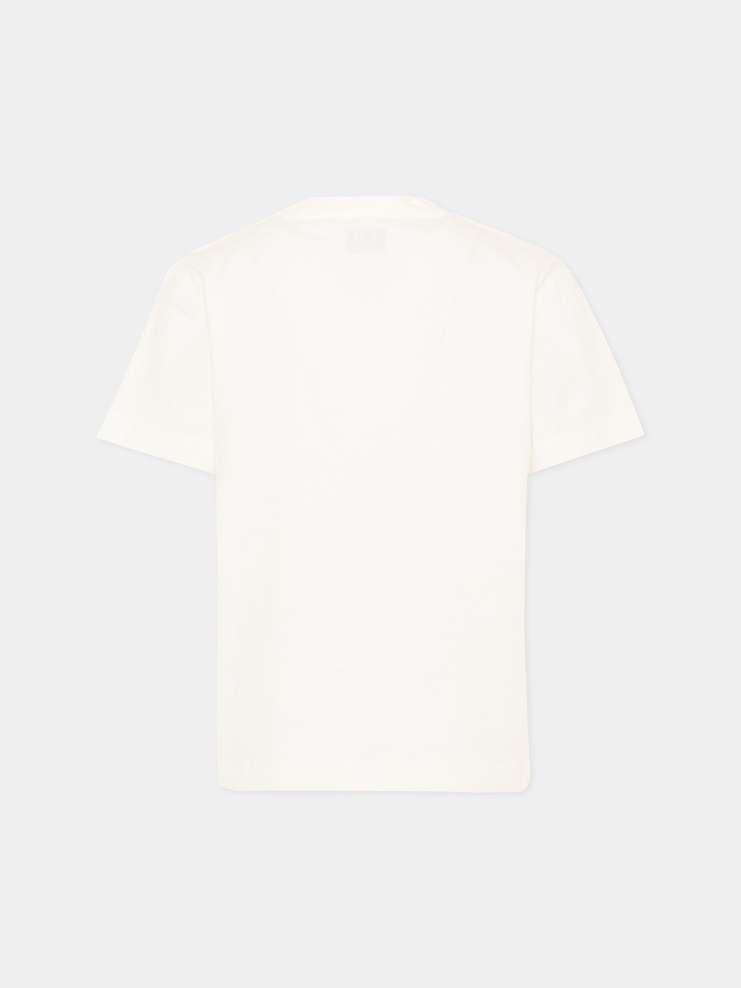 T-Shirt bianca per bambino con logo,C. P. Company,CMM00U LAA17 10135