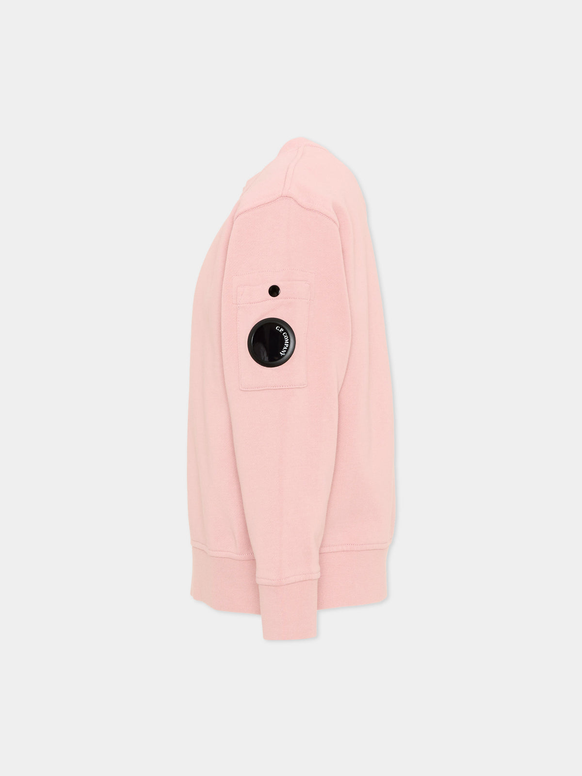 Felpa rosa per bambino con tasca,C. P. Company,COF00X LCA76 50504