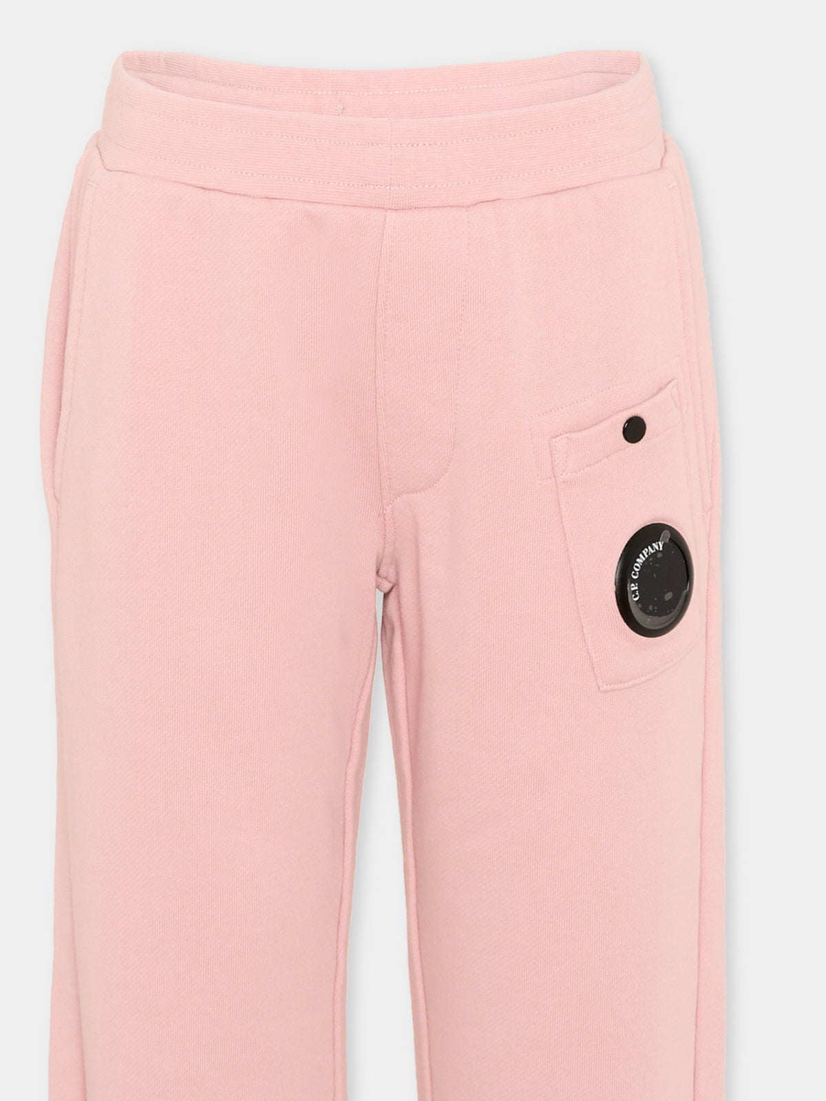 Pantalone rosa con logo applicato,C. P. Company,CUP01K LCA76 50504