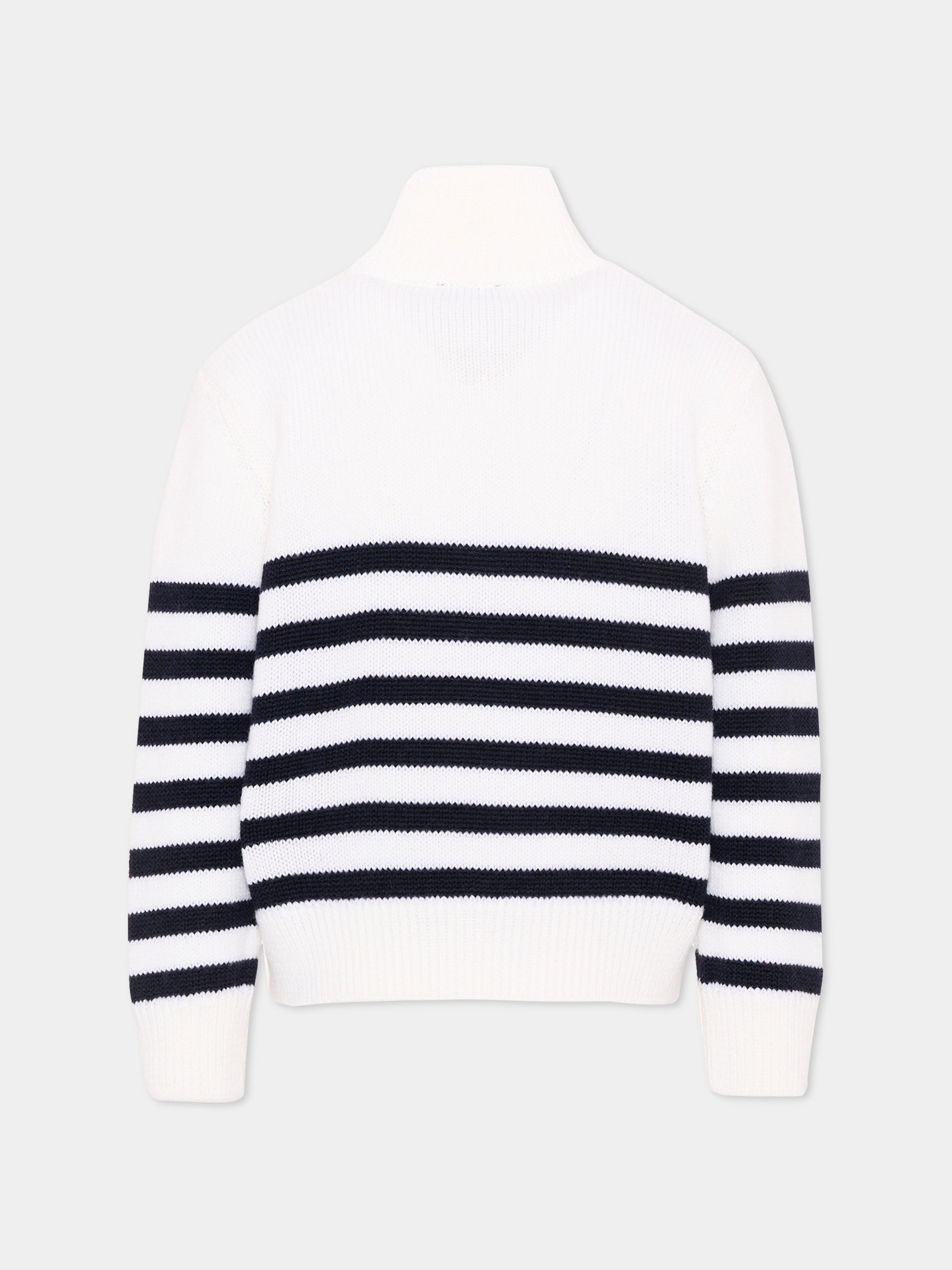 Dolcevita avorio per bambino a righe,Paul & Shark Junior,WUW006 LHE88 10057
