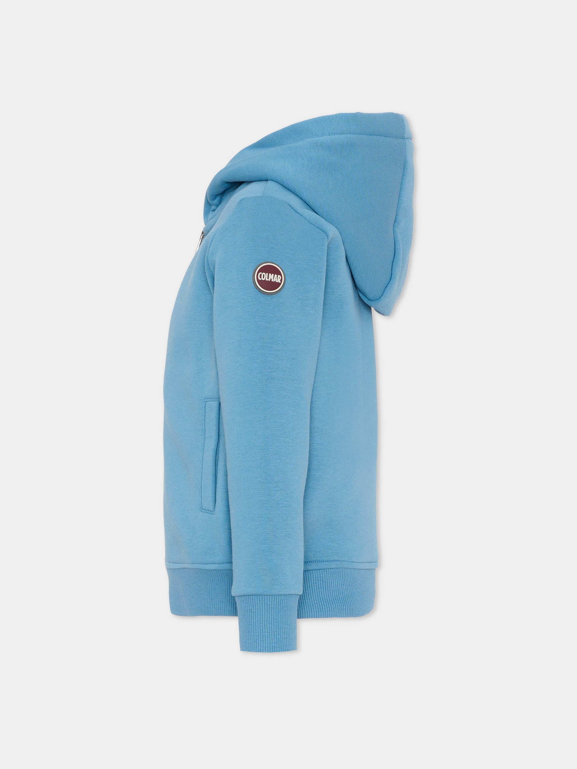 Felpa celeste per bambino con logo,Colmar Originals Kids,3645N 1WX 733