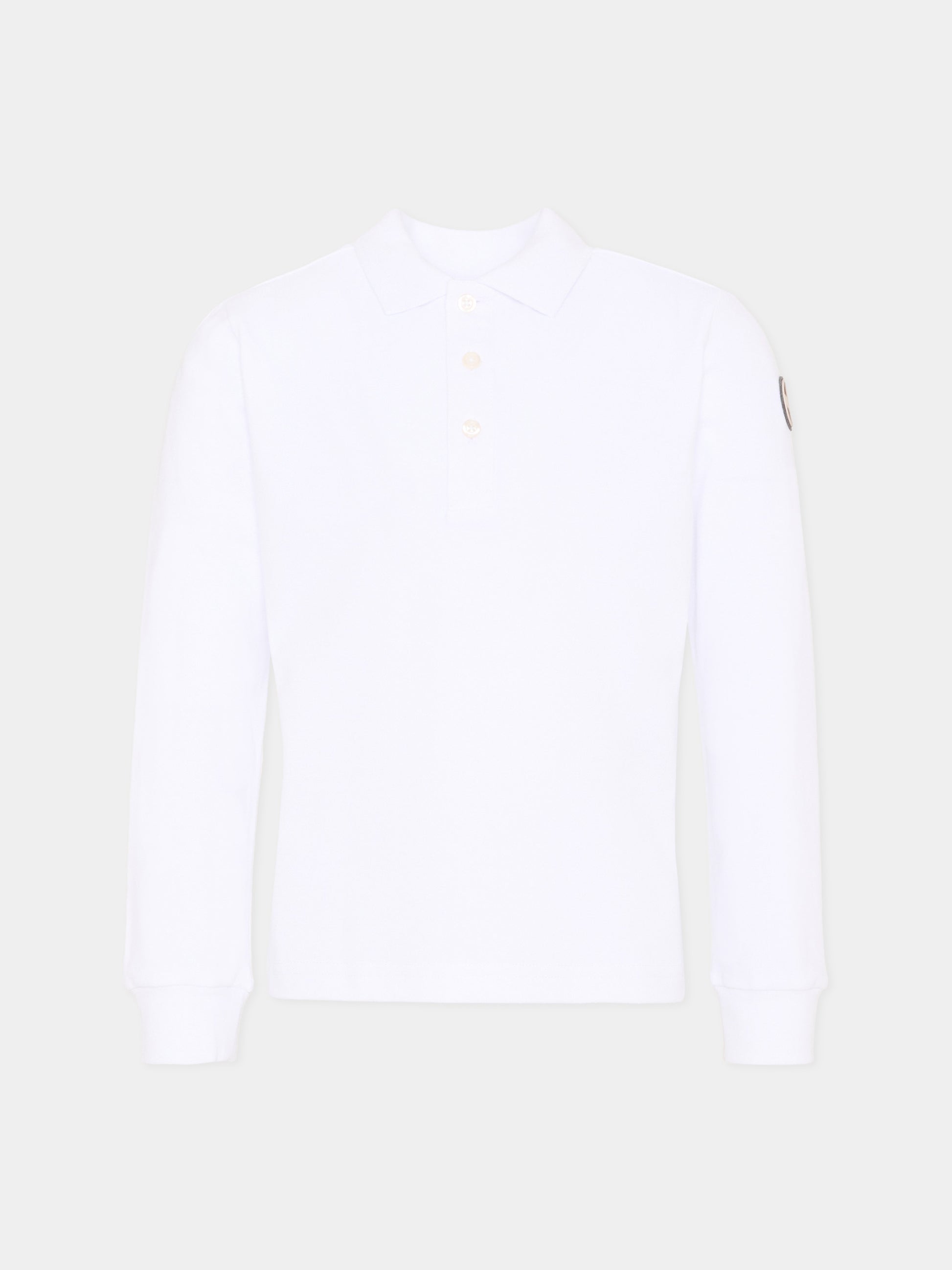 Polo bianca per bambino con logo,Colmar Originals Kids,3588R 4SH 01