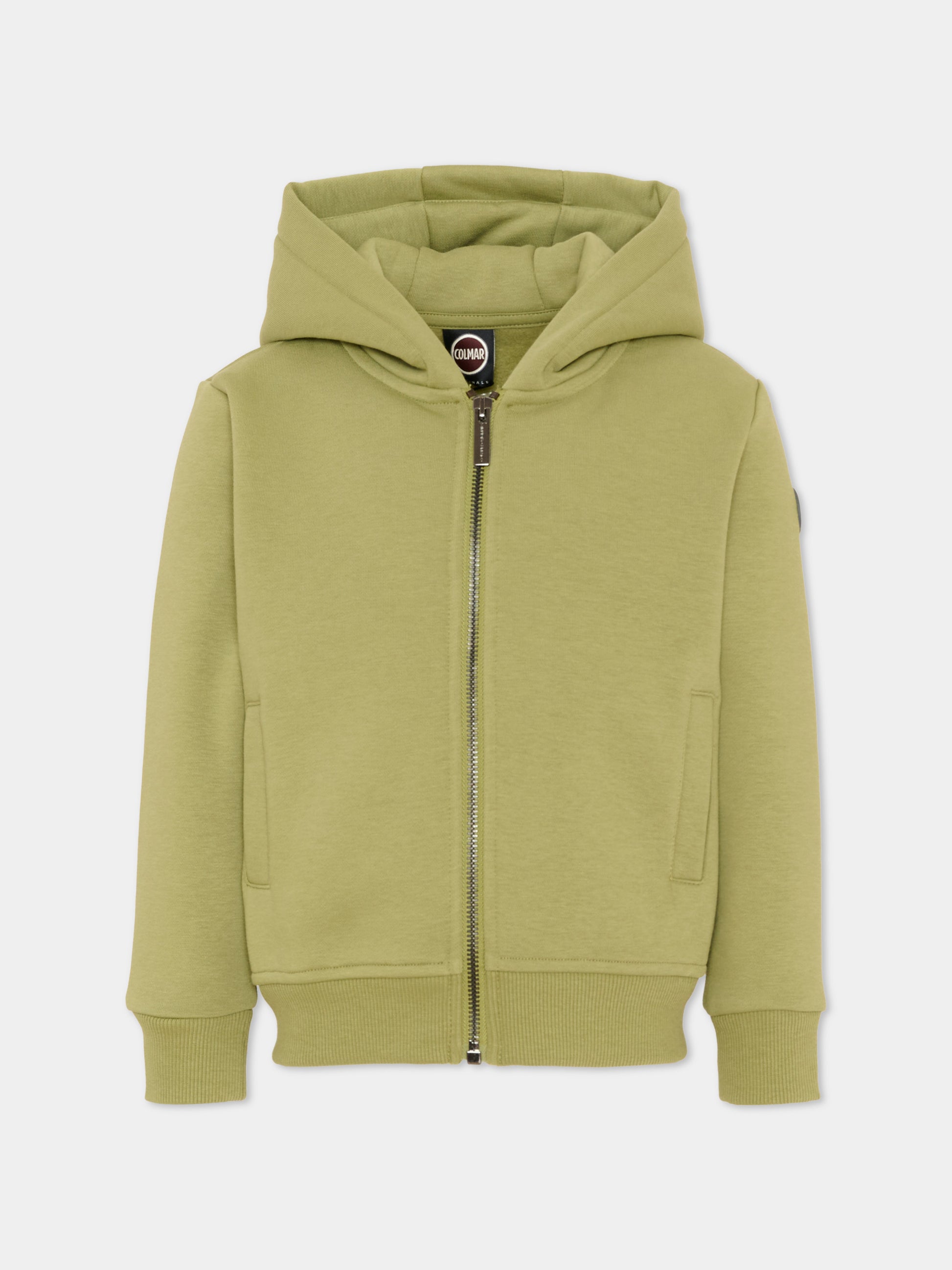 Felpa verde per bambini con logo,Colmar Originals Kids,3645N 1WX 735