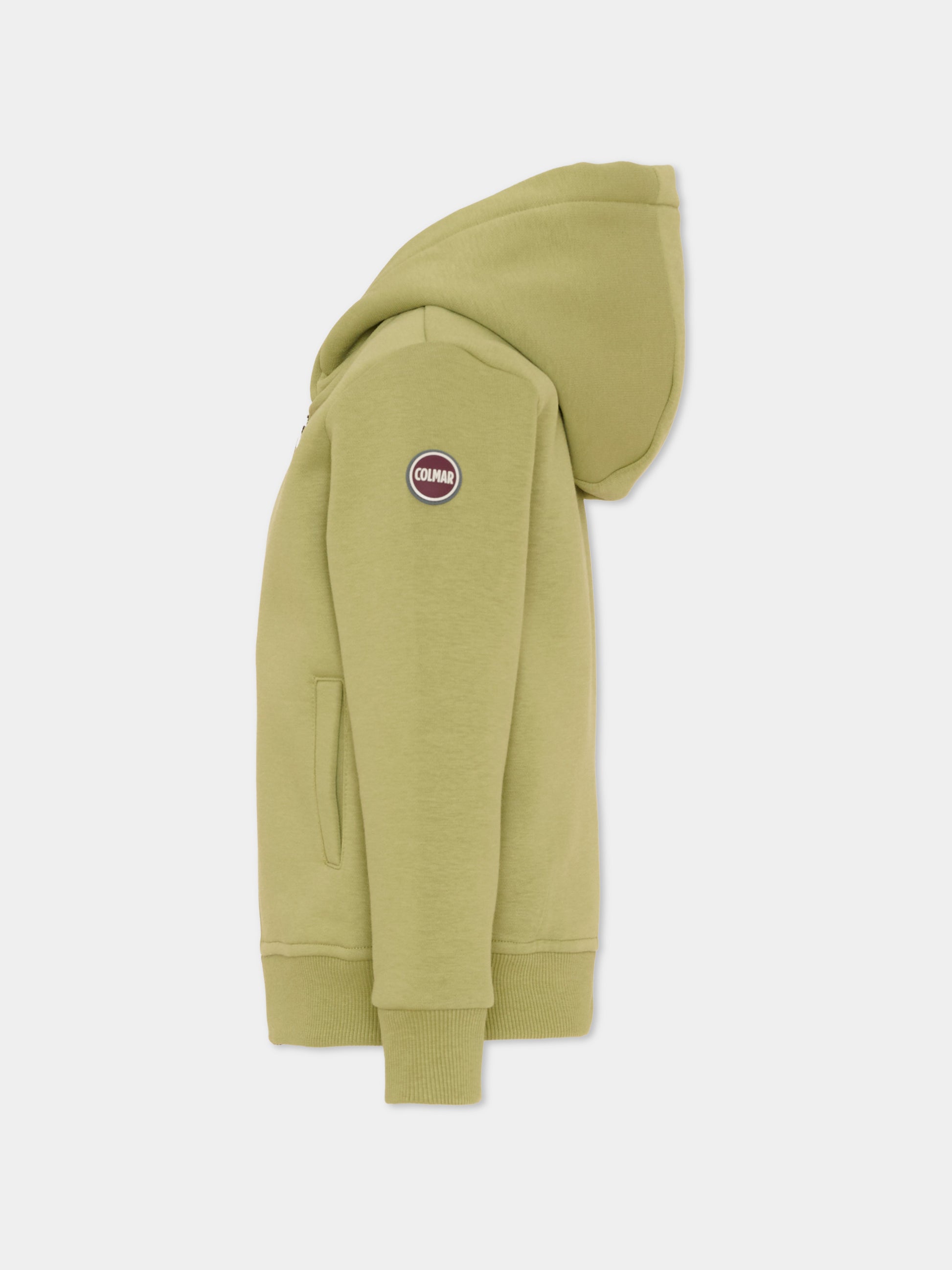 Felpa verde per bambini con logo,Colmar Originals Kids,3645N 1WX 735