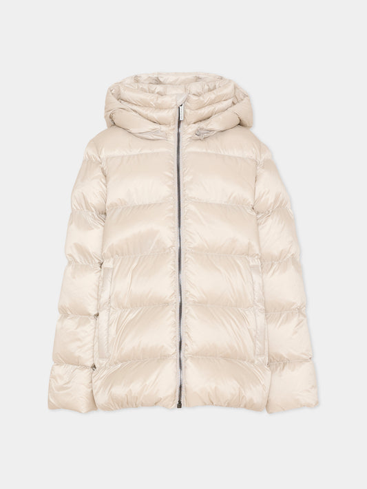 Piumino beige per bambina con logo,Colmar Originals Kids,3452A 2YO 16