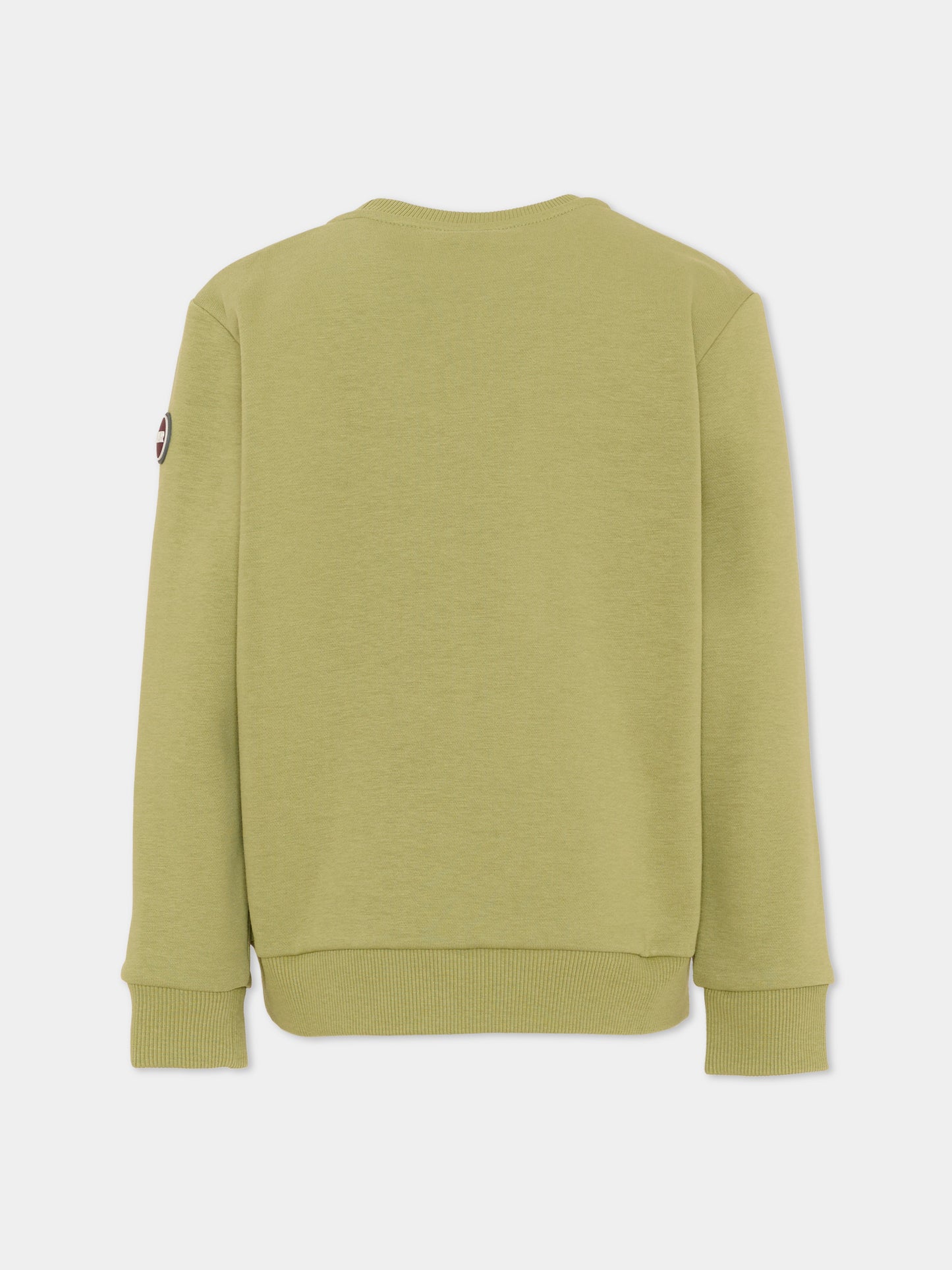 Felpa verde per bambino con logo,Colmar Originals Kids,3680N 1WX 735