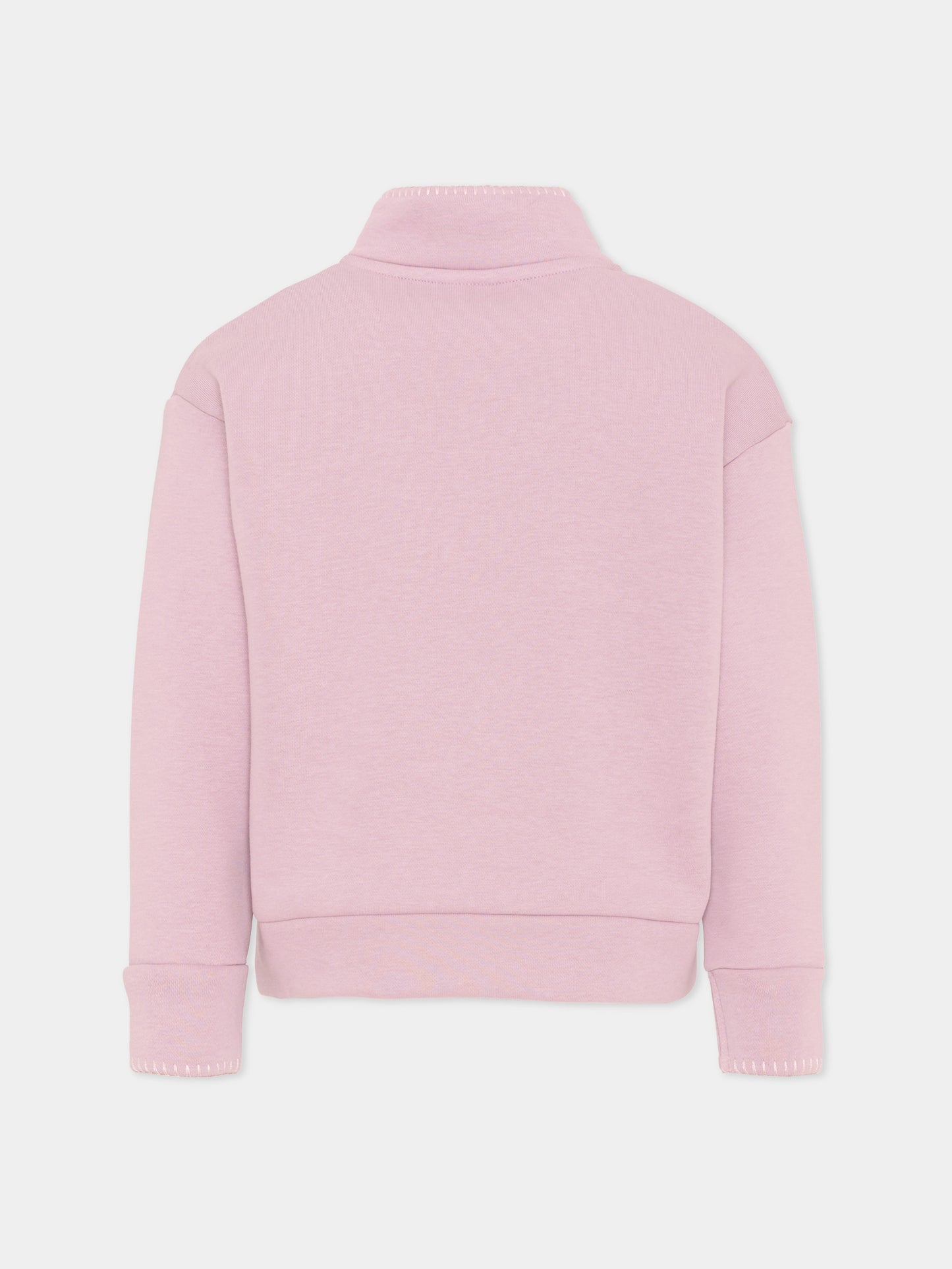 Felpa rosa per bambina con logo,Colmar Originals Kids,3641 3ZN 743