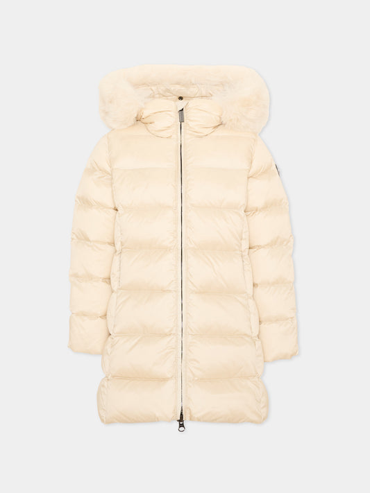 Piumino beige per bambina lungo,Colmar Originals Kids,34000010E 2YO 56