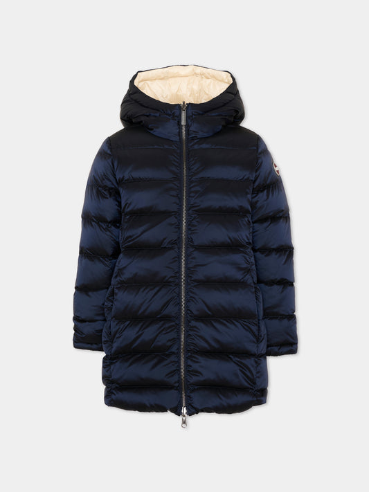 Piumini blu per bambino con logo,Colmar Originals Kids,34000053A 2YO 68