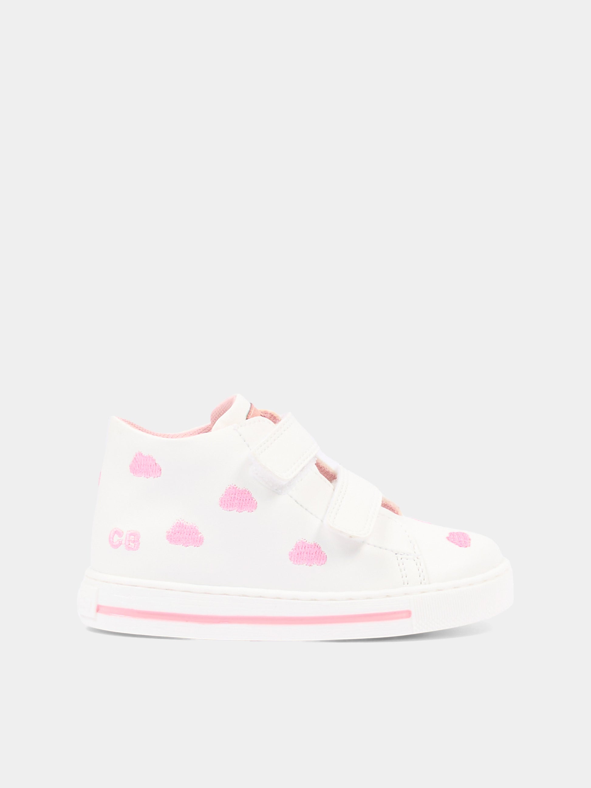 Sneaker bianca Little Cirrus per neonata,Falcotto X Coccolebimbi,0012020236.01.1N04