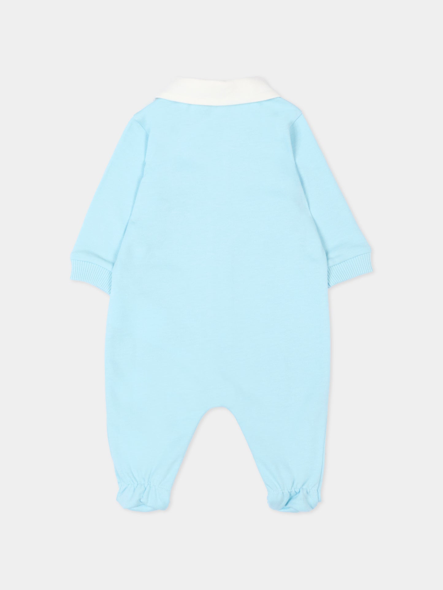 Tutina celeste per neonato con Teddy Bear,Moschino Kids,MUY08S LCA63 40304