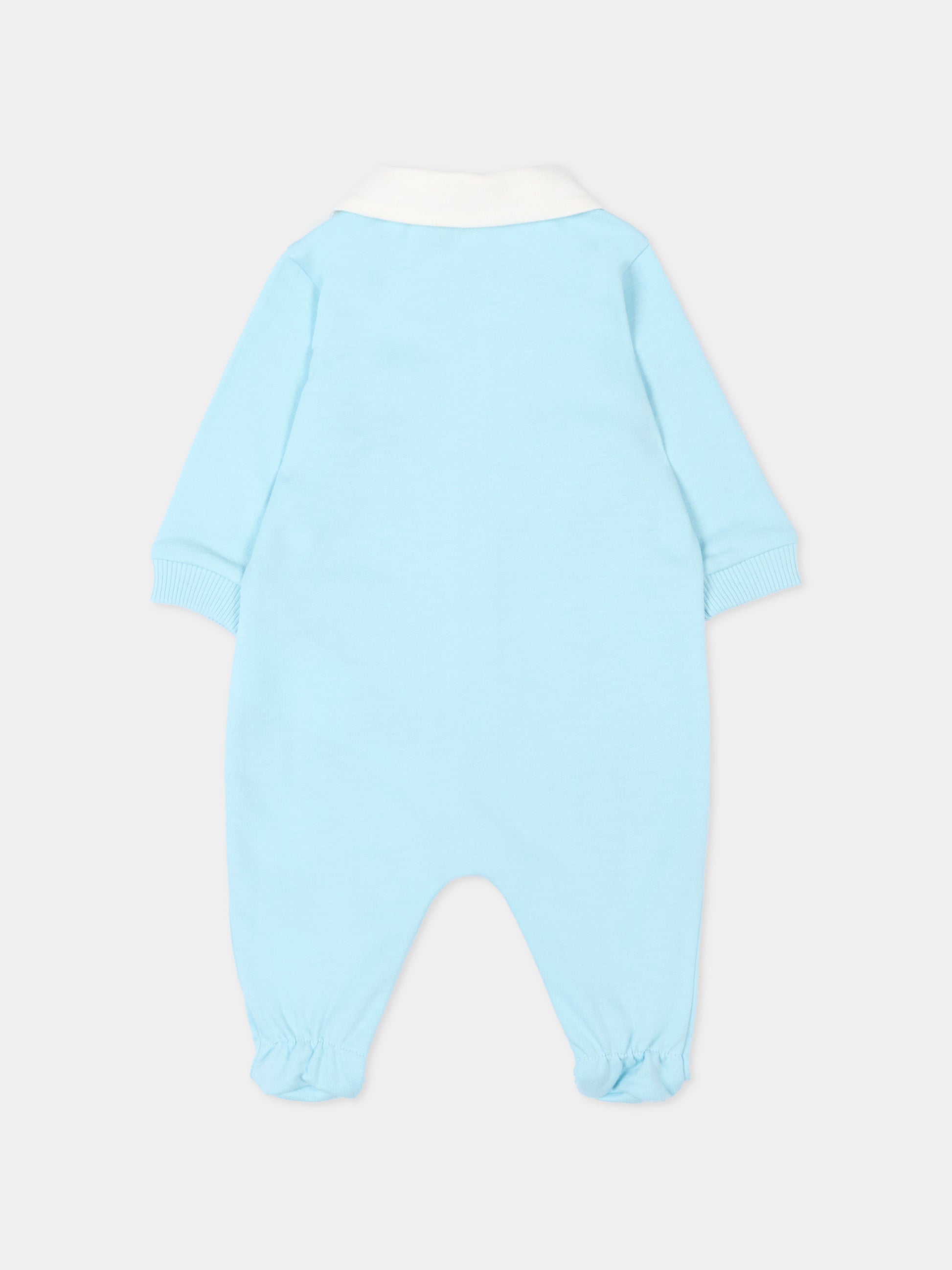 Tutina celeste per neonato con Teddy Bear,Moschino Kids,MUY08S LCA63 40304