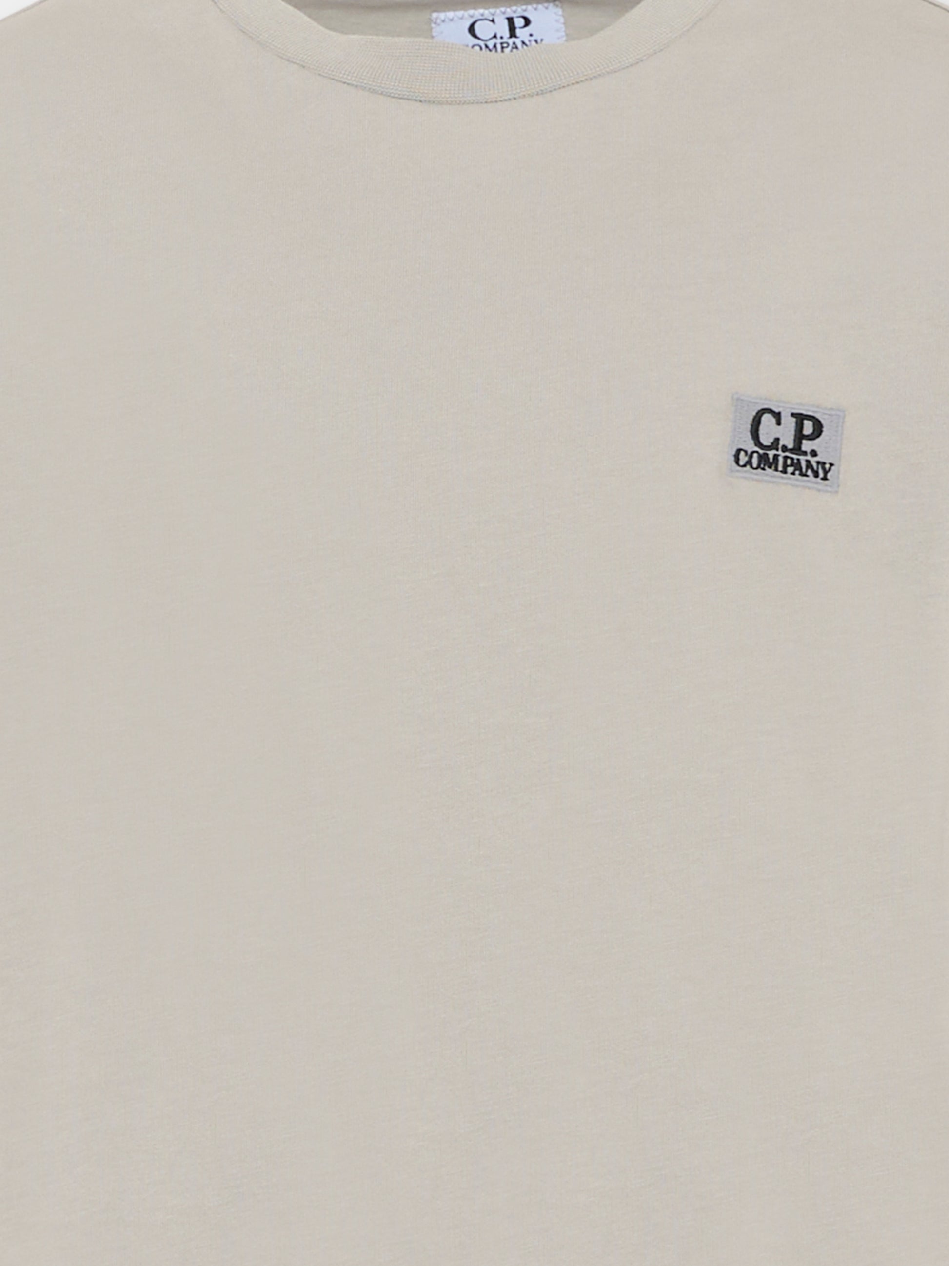 T-Shirt grigia per bambino con logo,C. P. Company,CQO000 LAA17 60379