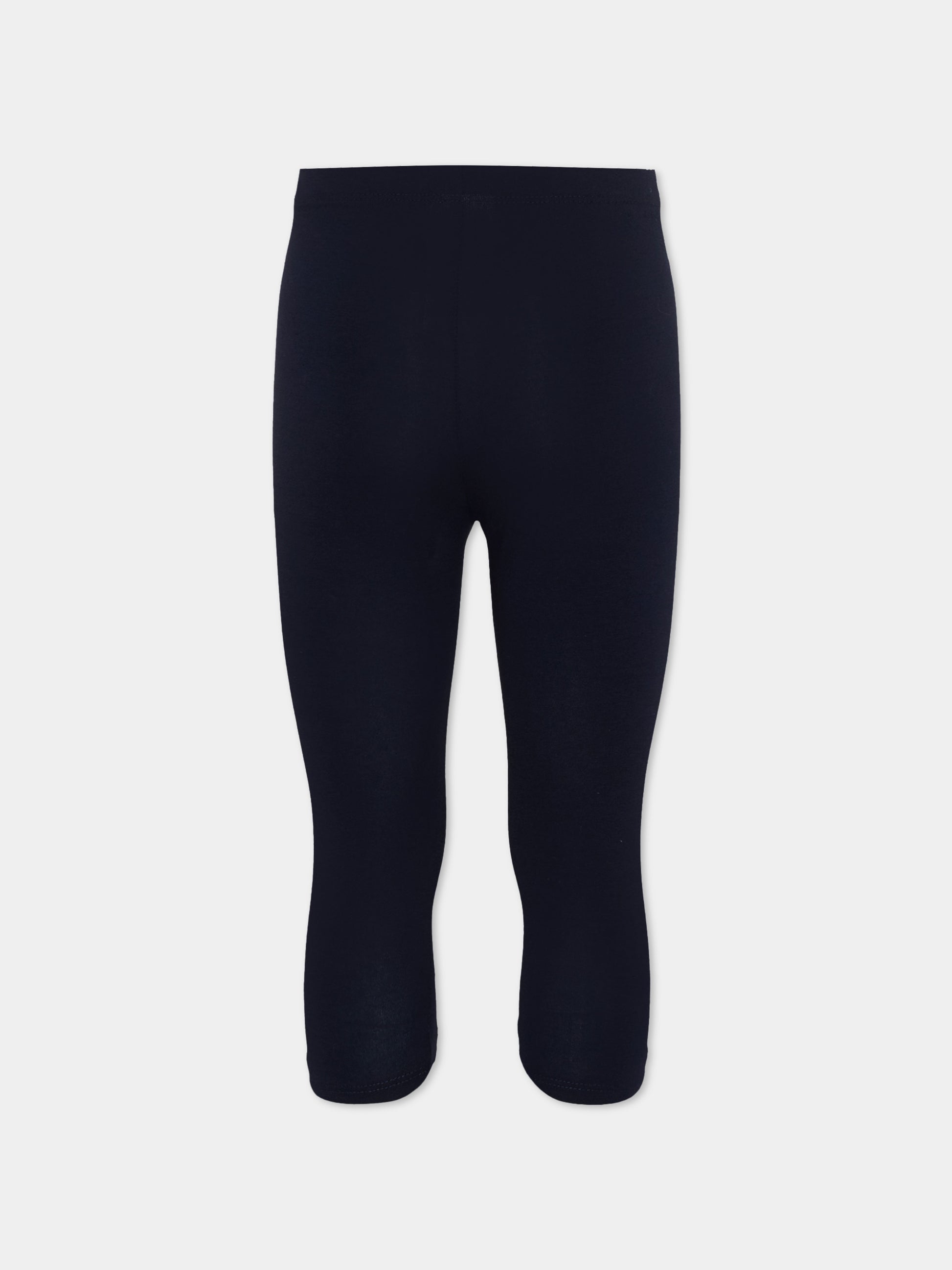 Leggings blu per bambina con logo,Mayoral,723 35