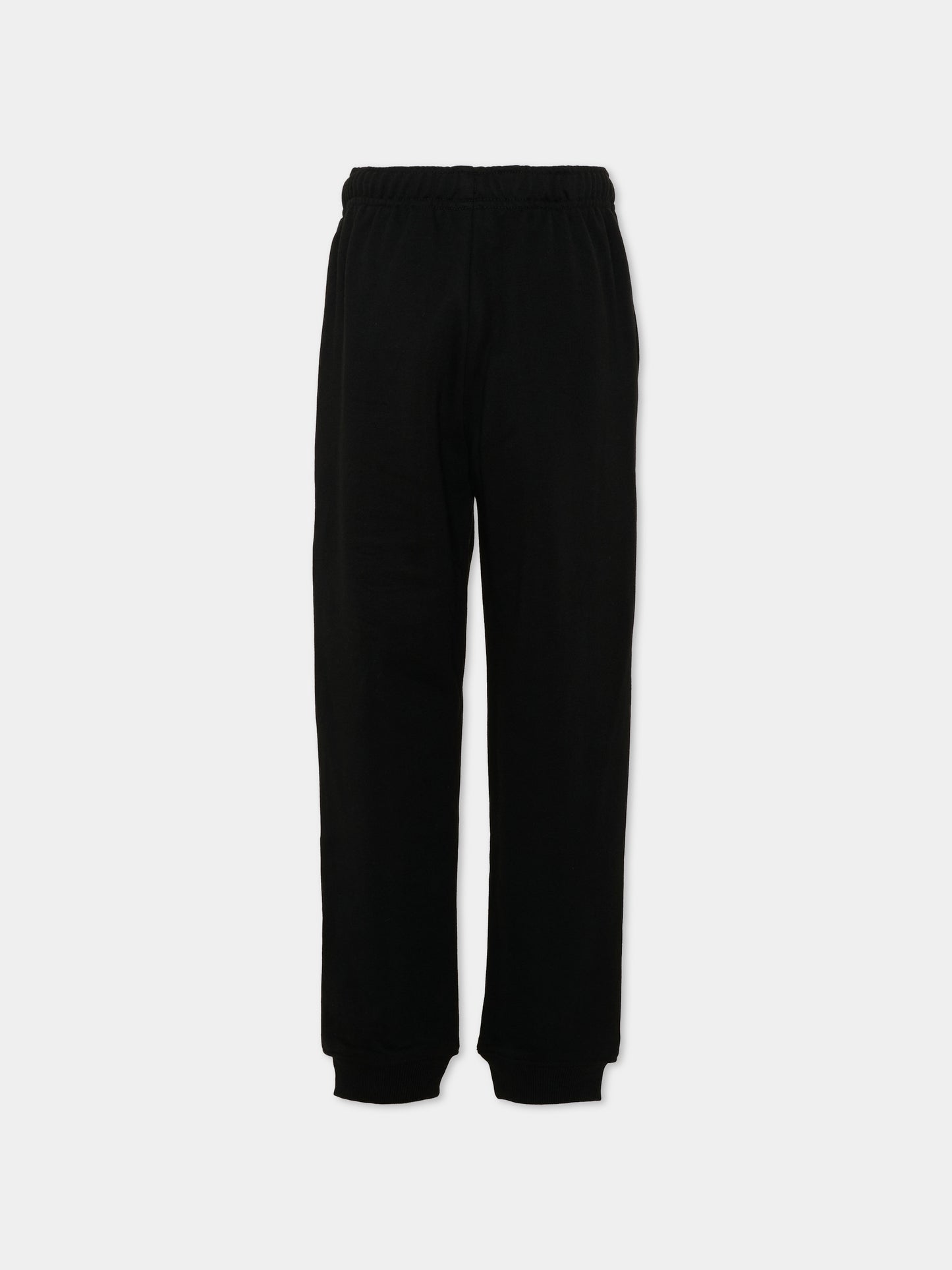 Pantalone nero per bambini con logo,Lacoste,7919 K96