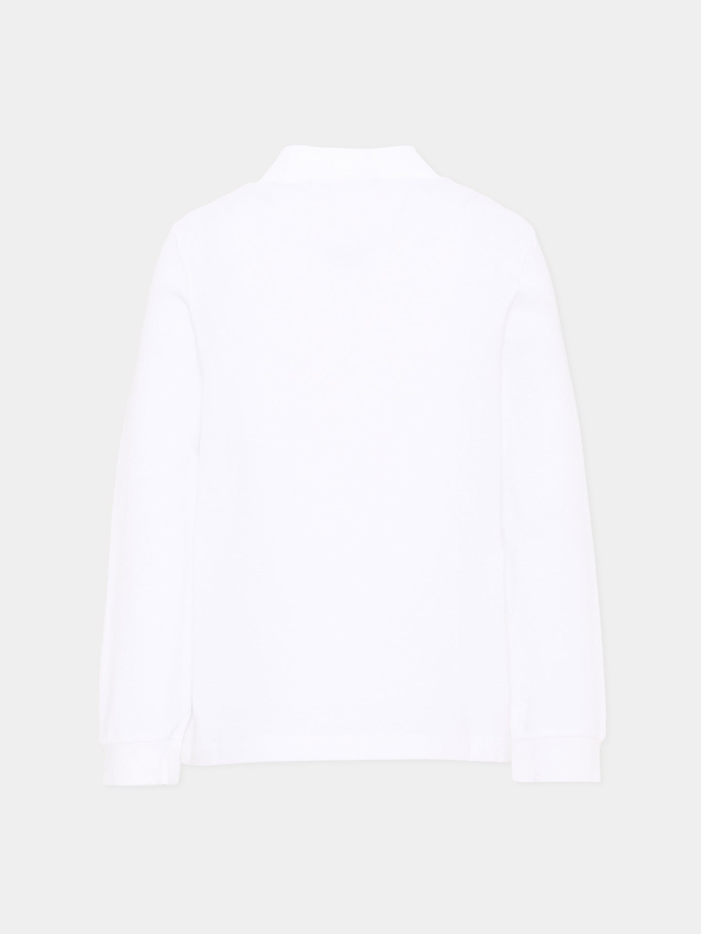 Polo bianca per bambino con logo,Lacoste,7387 W8L