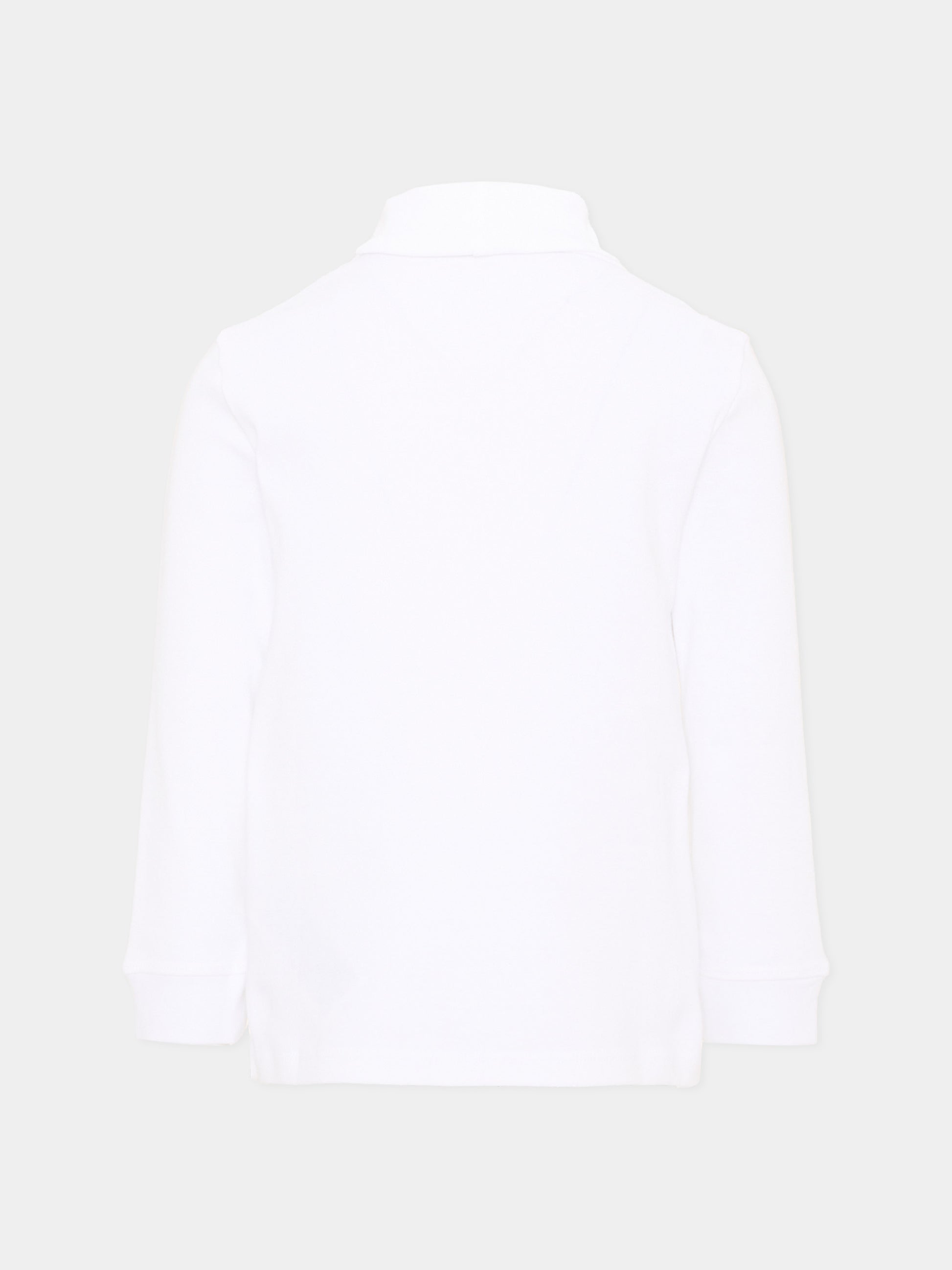 Dolcevita bianco per bambini con logo,Lacoste,7710 W8L