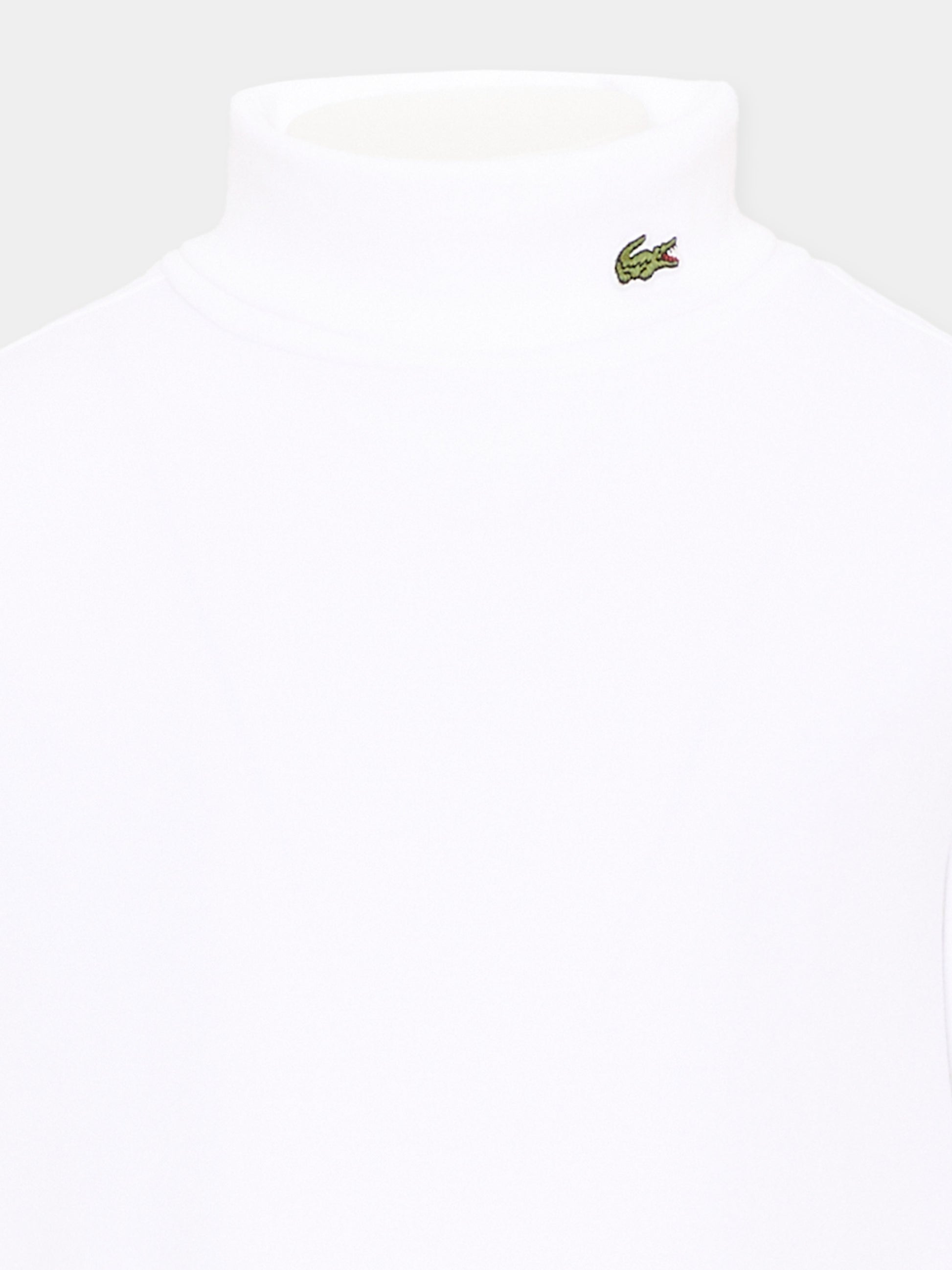 Dolcevita bianco per bambini con logo,Lacoste,7710 W8L