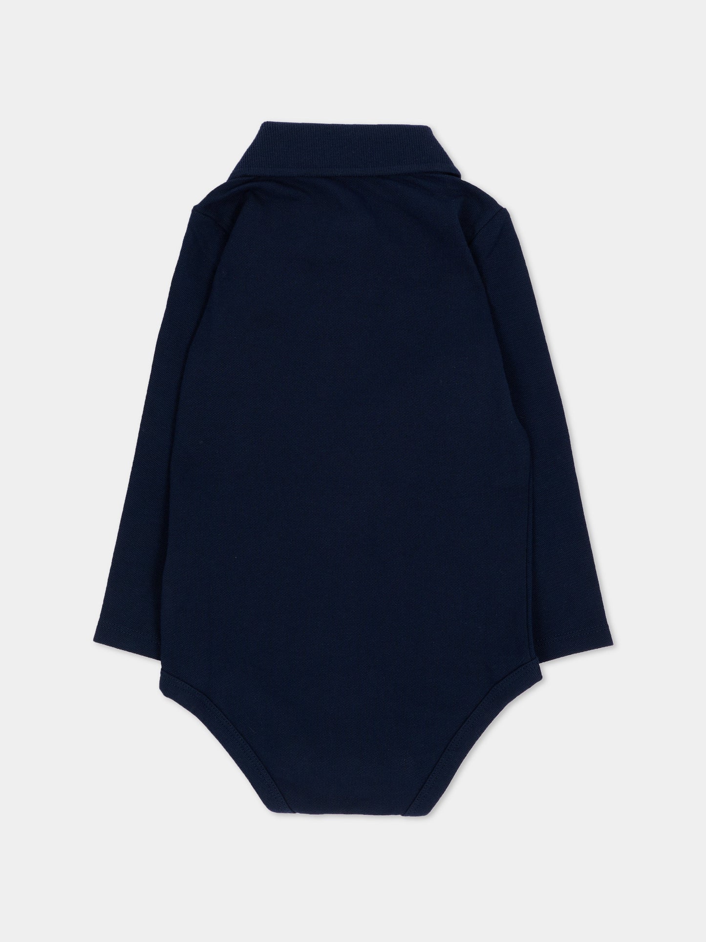Body blu per neonato con logo,Lacoste,7338 UGW