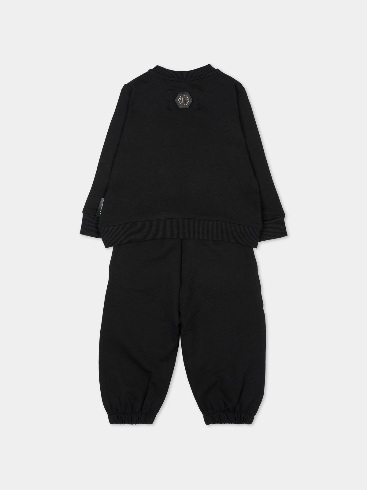 Completo sportivo lungo nero per neonato,Philipp Plein Junior,F6PHNBTP176 110