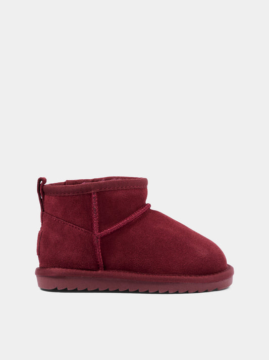 Stivaletti bordeaux per bambina,Colors Of California,HC YK078 BER