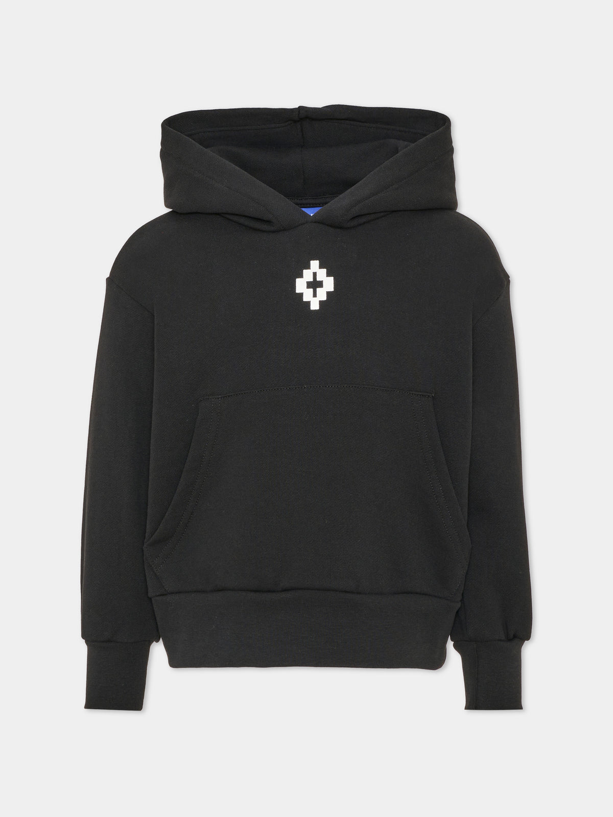 Felpa con cappuccio nera per bambino con logo,County Of Milan Kids,F6CMJBHS048 110