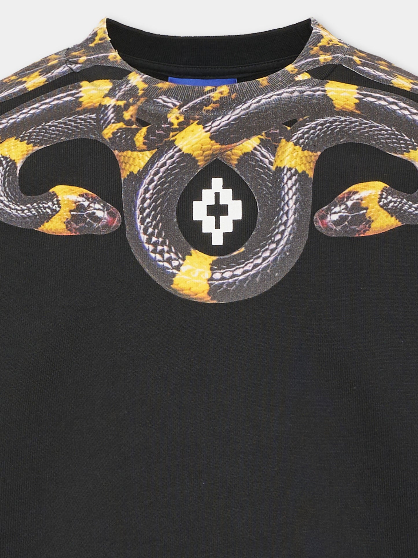 Felpa girocollo nera per bambino con serpente,County Of Milan Kids,F6CMJBSW021 110