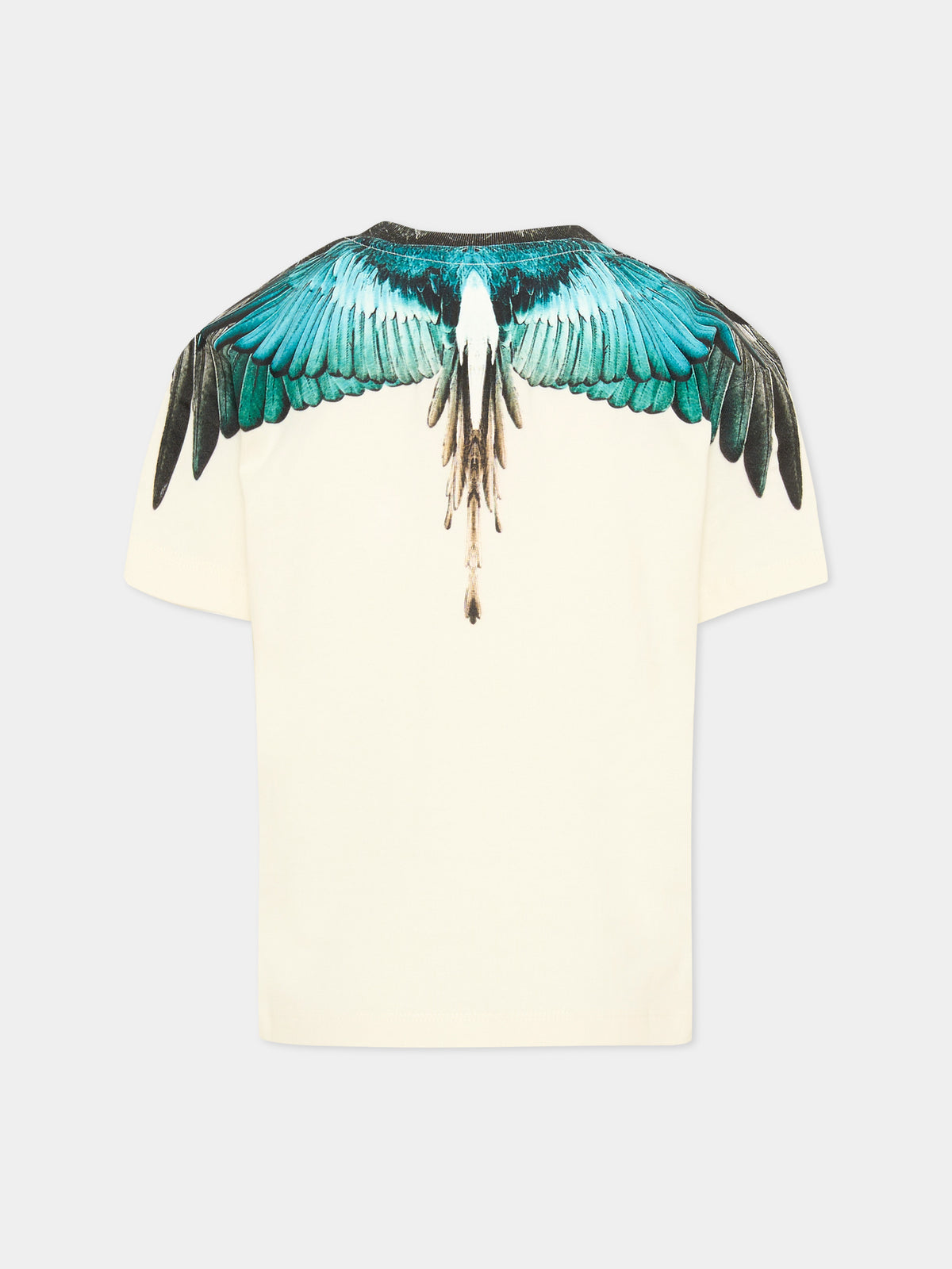T-shirt bianca per bambino con ali,County Of Milan Kids,F6CMJBTH034 412